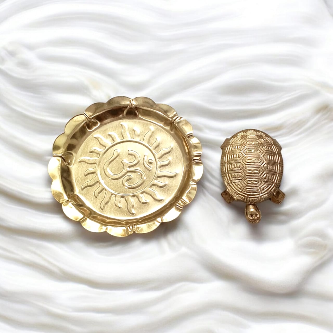 Copper Kachua Yantra With Plate | Wish Fulfilment Kachua | Feng Shui Tortoise | Timeshopee