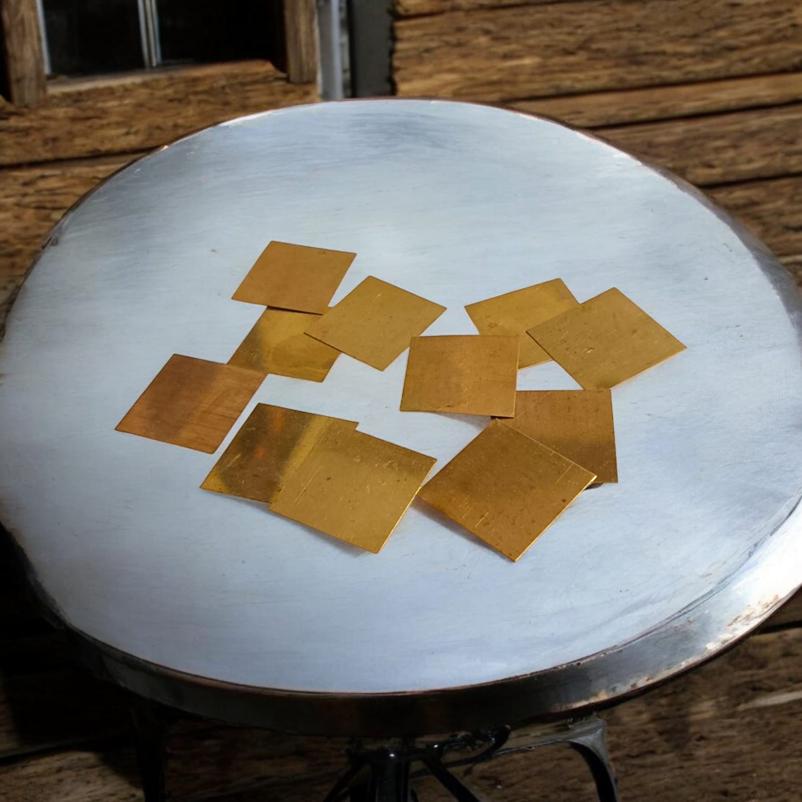 Copper Square Piece | Set of 11 | Copper Patra | Timeshopee