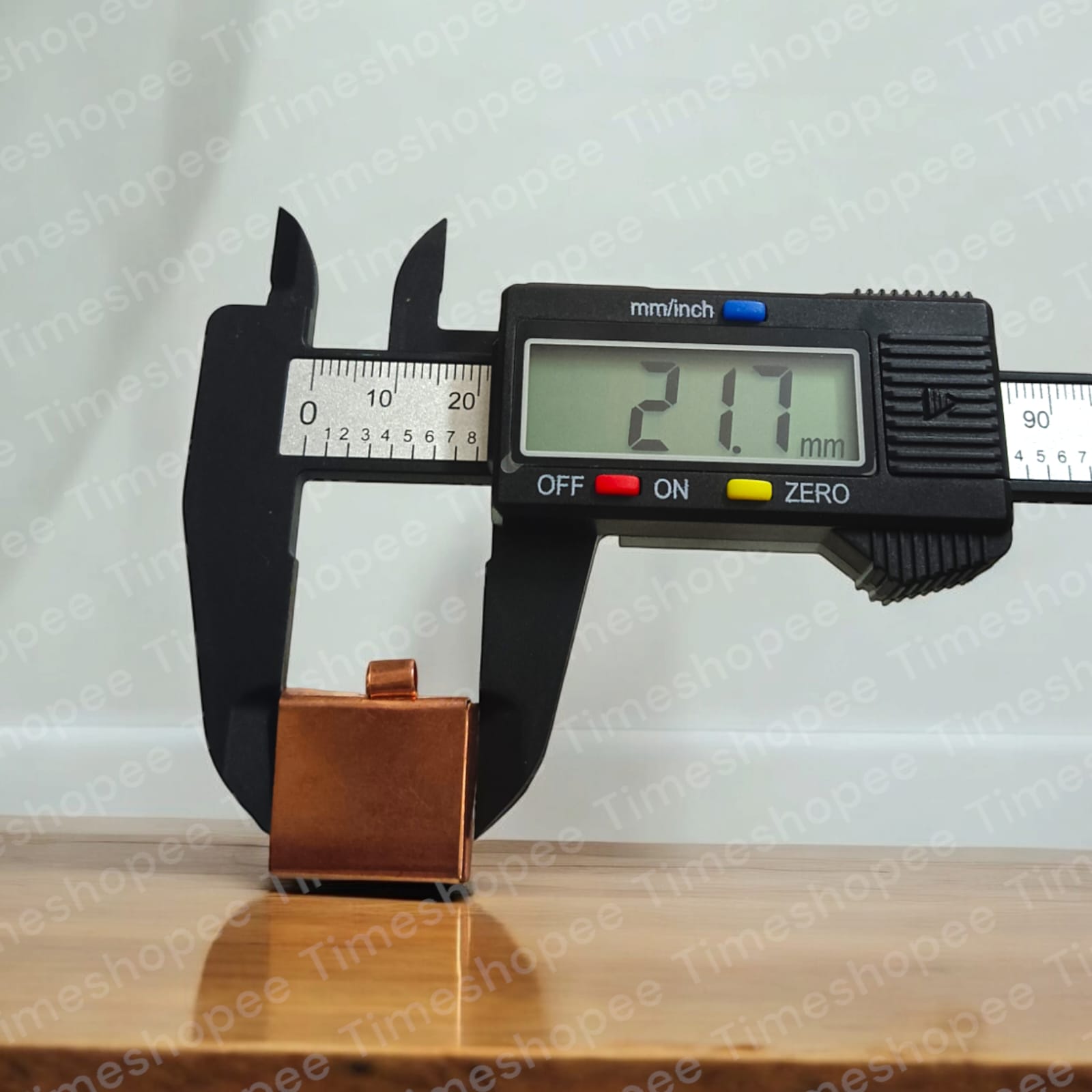 Copper Square Taweez set of 5, golden color, 21.7MM and 26.7MM sizes with free Bhojpatra sheet, ideal for Muslim Tantra and spiritual practices.