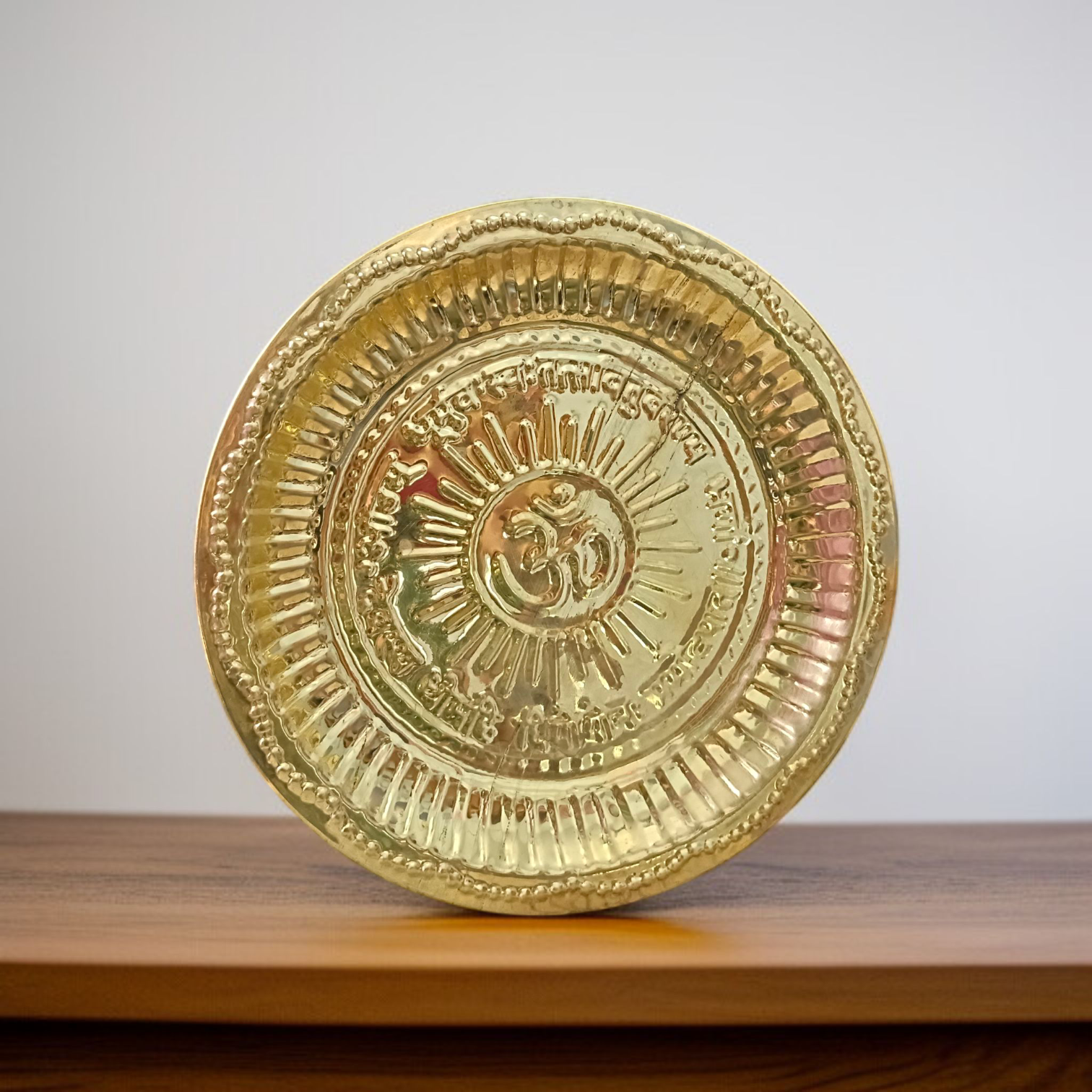 Copper Thali Plate | Pooja Ki Thali | Timeshopee