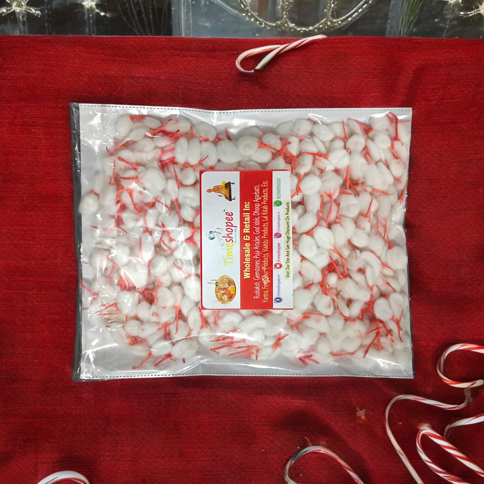 Cotton Wicks Kesar Jyot Batti Pack of 2 for Puja Rituals