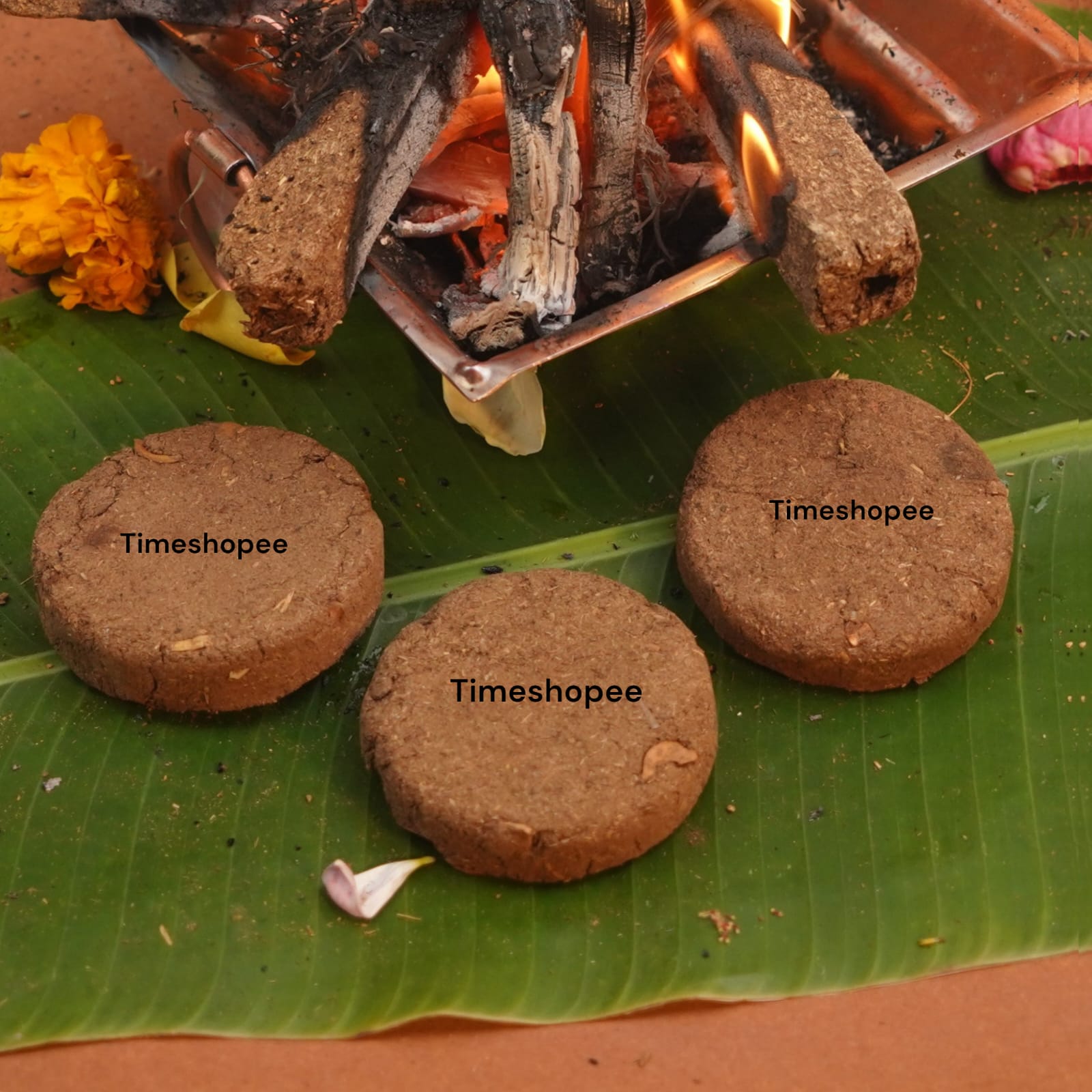 Cow Dung Cake | Set of 28 | Gaay Ka Sukha Gobar | Timeshopee