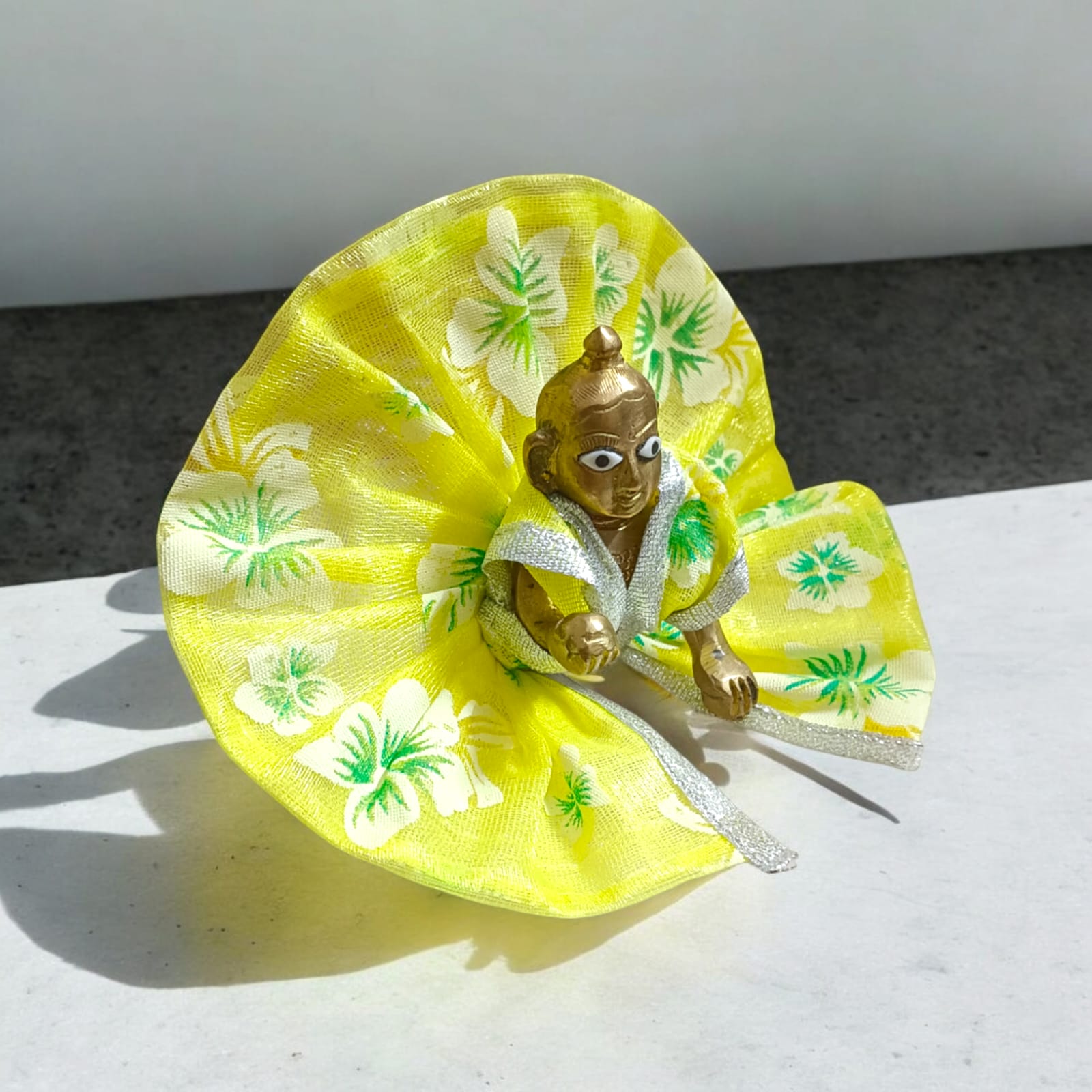 Designer Laddu Gopal Dress in Size 2 No., blending traditional elegance and modern design, ideal for pooja and festivals.