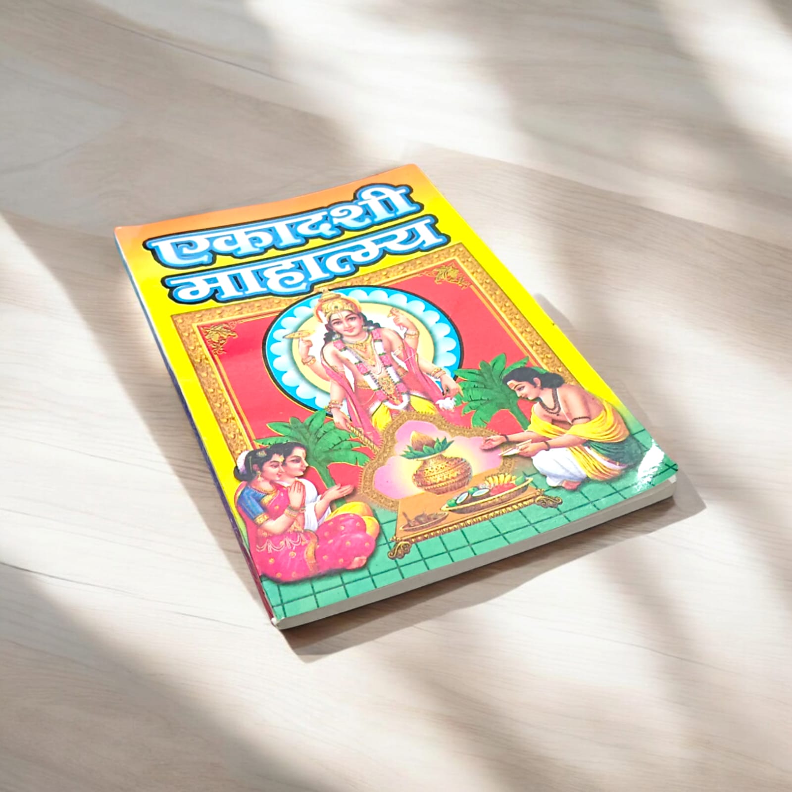 Ekadashi Mahatmya book in Hindi, detailing Ekadashi rituals and stories by Timeshopee