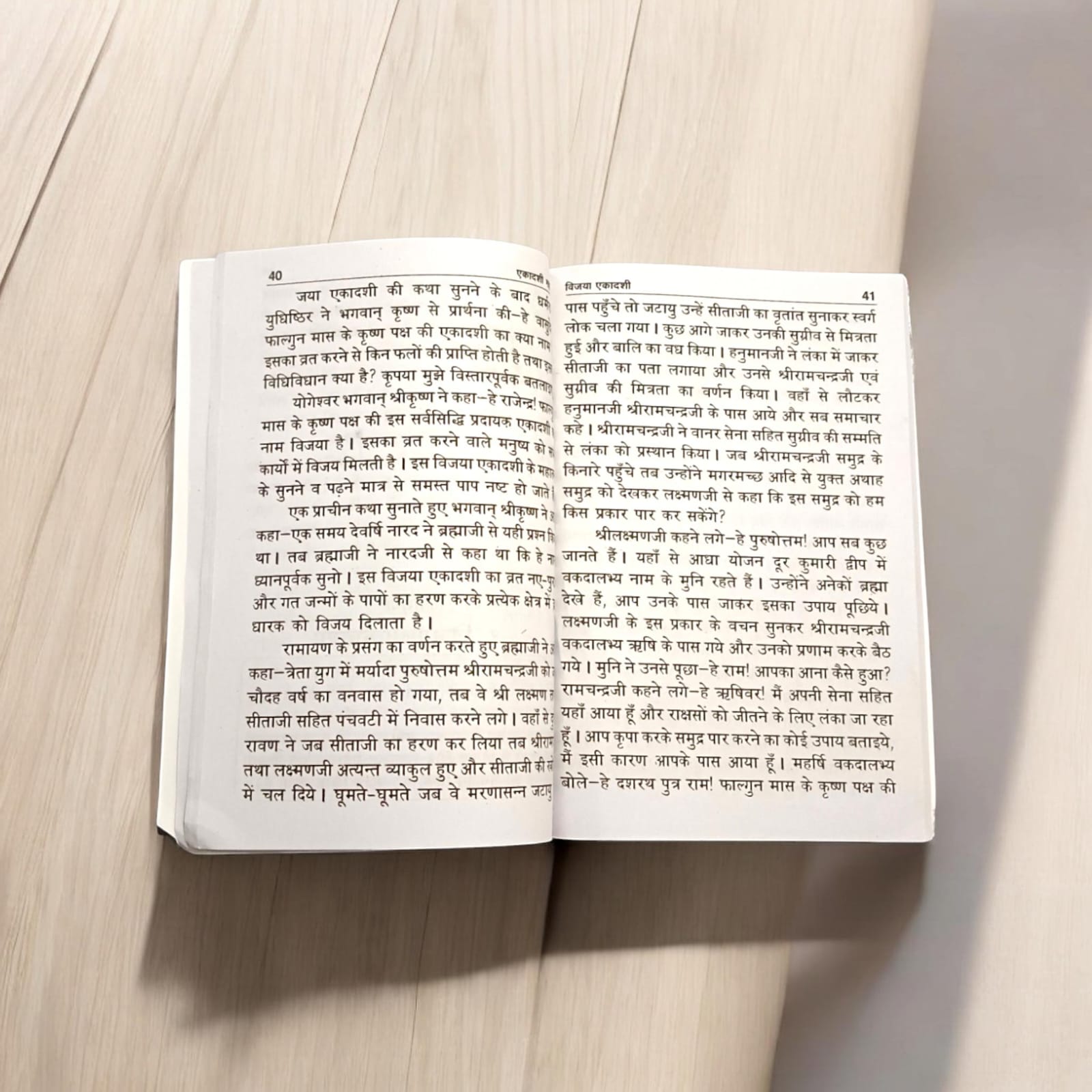 Ekadashi Mahatmya book in Hindi, detailing Ekadashi rituals and stories by Timeshopee