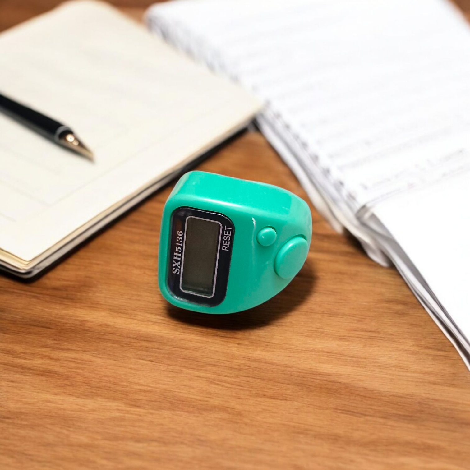 Electronic Finger Tally Counter with LCD Display and Adjustable Strap for Chanting and Meditation – Portable Japa Mala Counter