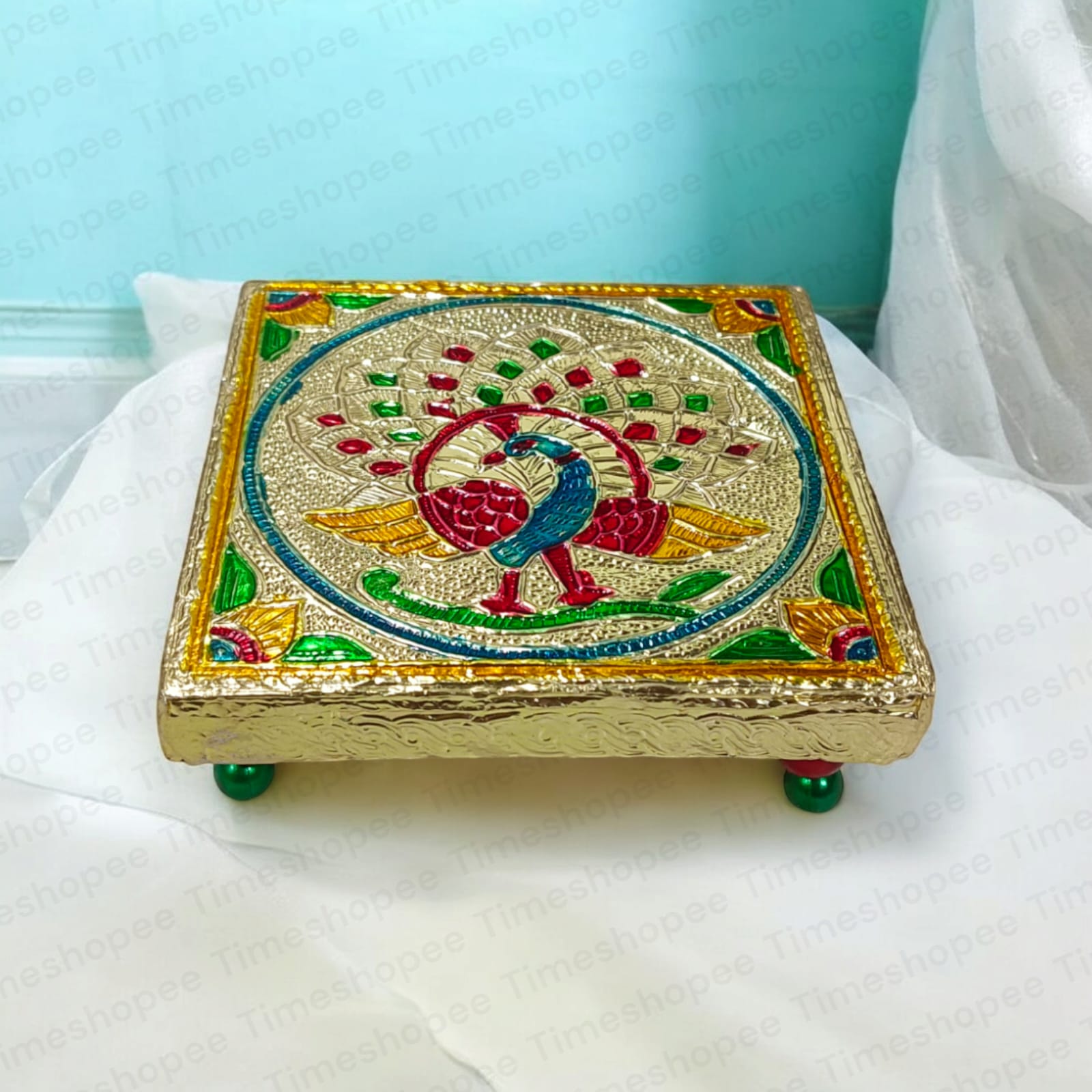 Elegant Laddu Gopal Chowki in Small, Medium, and Large Sizes
