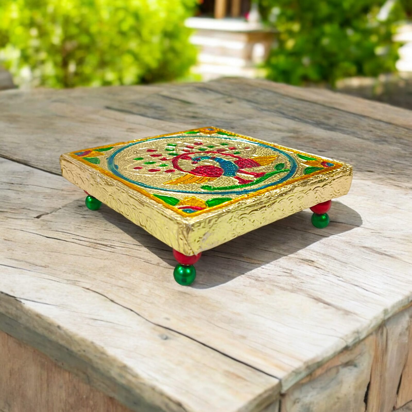 Elegant Laddu Gopal Chowki in Small, Medium, and Large Sizes