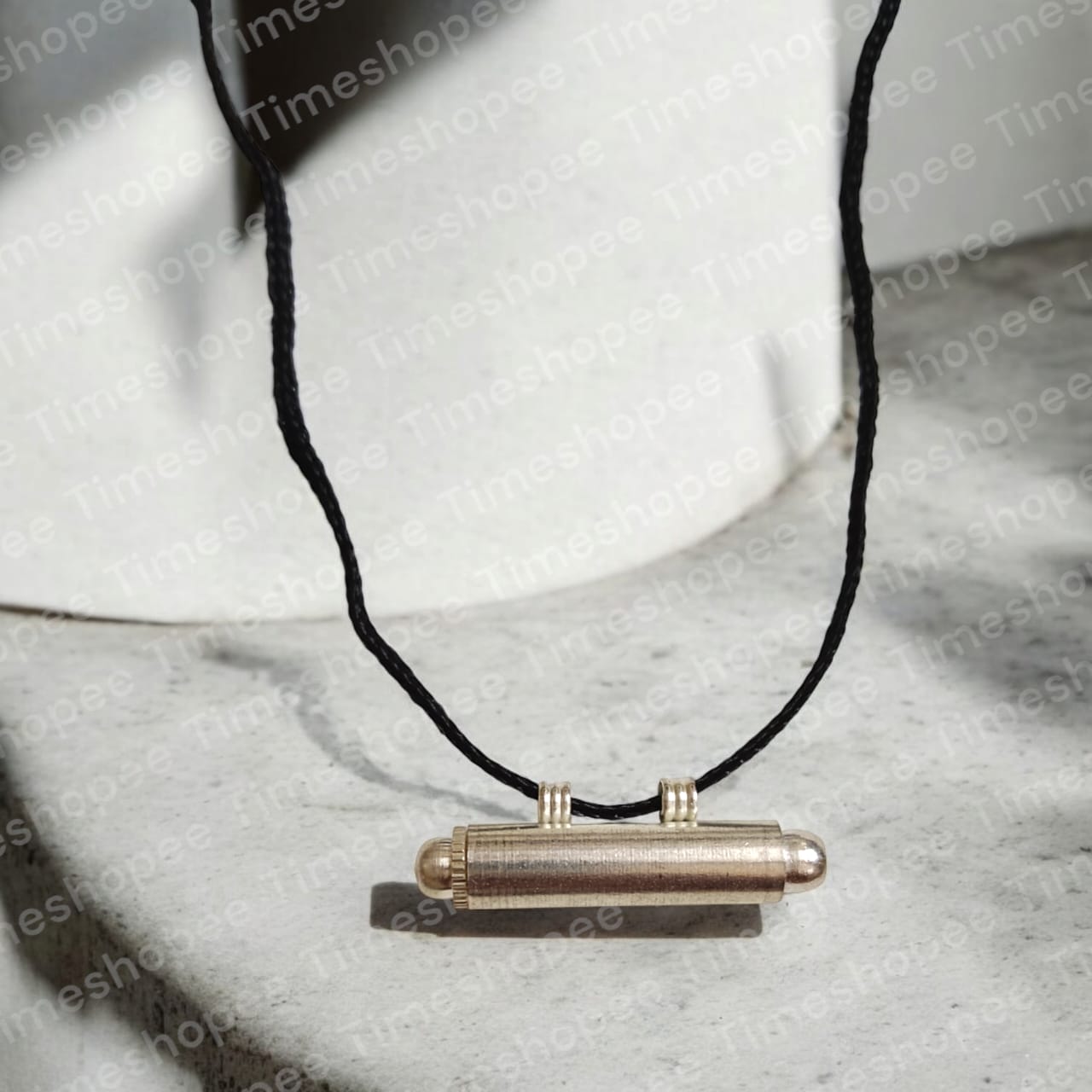 Elegant Silver Stylish Taweez set with Bhojpatra sheet, displayed on a neutral background