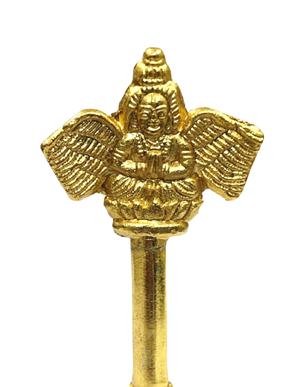 Elegant handcrafted brass puja bell with soothing sound from Timeshopee