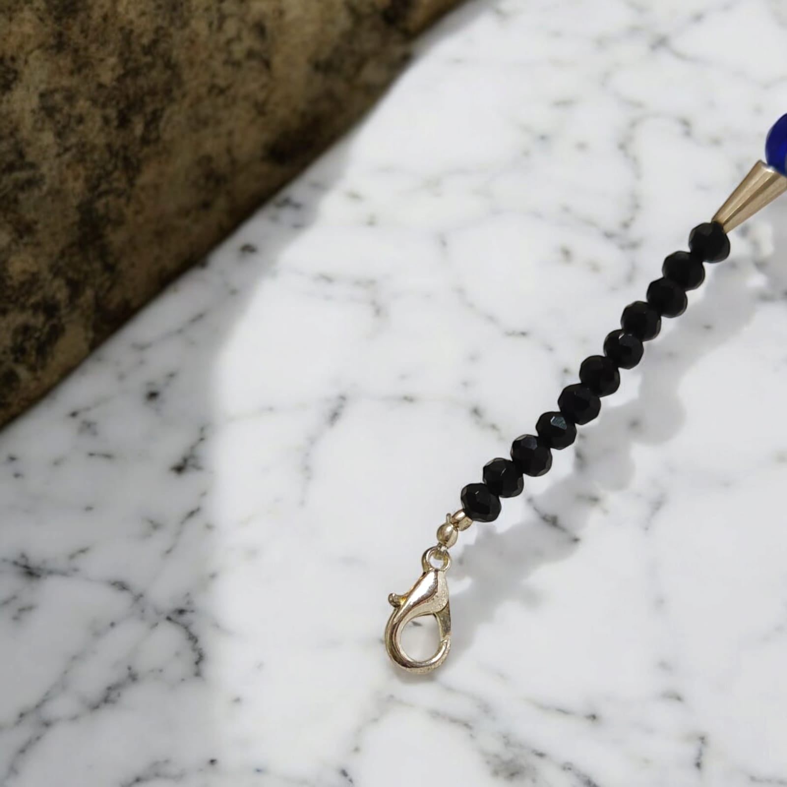 Evil Eye Beads Anklet with Black Beads for Kids | Timeshopee