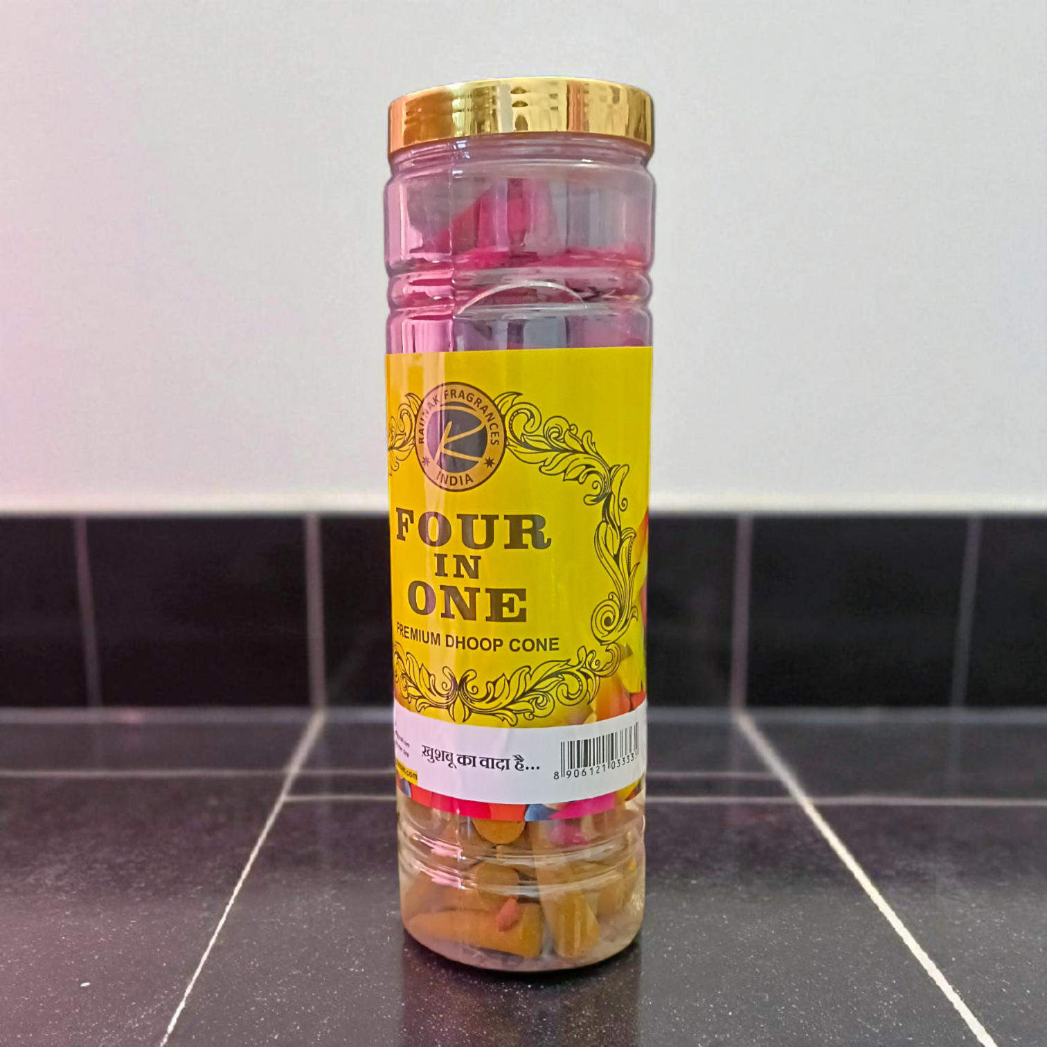 Four in One Premium Dhoop Cones - Natural Fragrance for Pooja, Meditation, and Home Purification