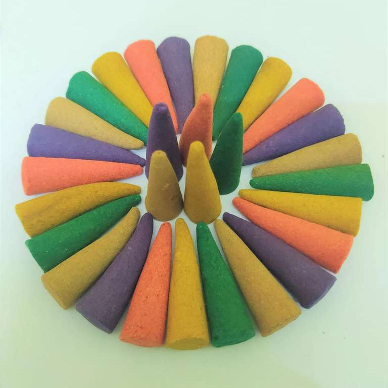 Four in One Premium Dhoop Cones - Natural Fragrance for Pooja, Meditation, and Home Purification