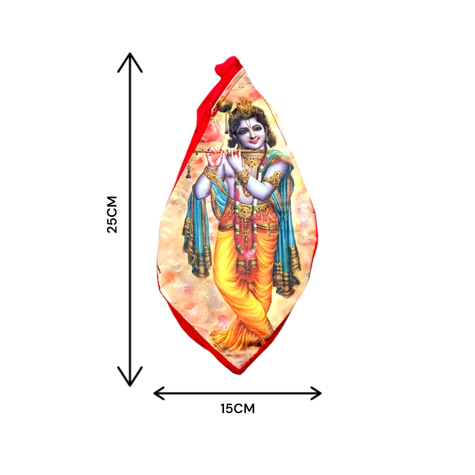 Gaumukhi Bag with Krishna Ji Photo Printed for Mantra Japa | Timeshopee