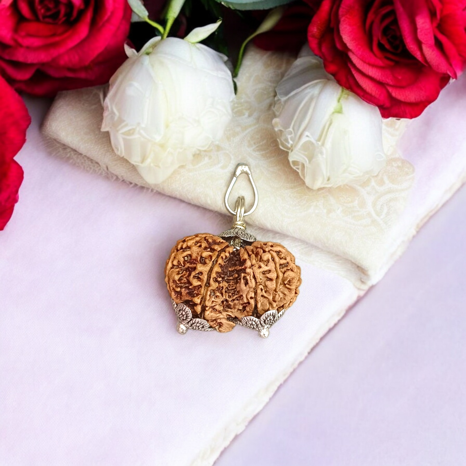 Gauri Shankar Rudraksha, lab certified, spiritual bead, Timeshopee