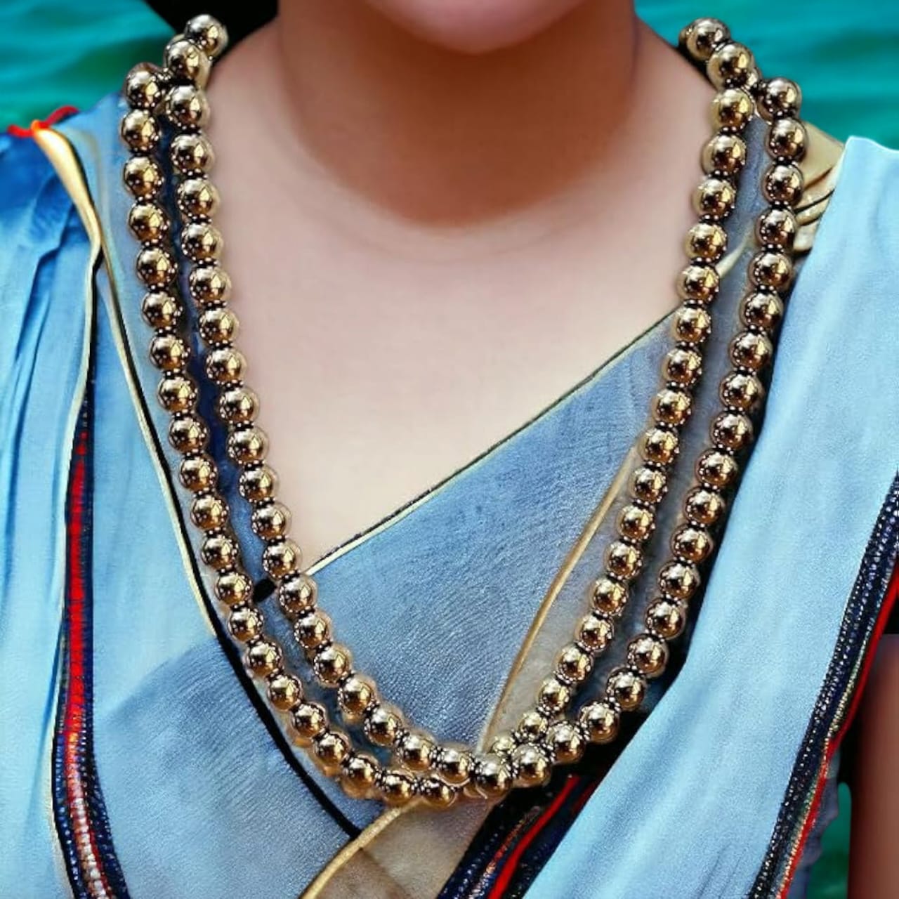 Golden Pyrite Mala 108+1 Beads - Lab Certified, Radiant Golden Pyrite Mala by Timeshopee-Online Religious Store