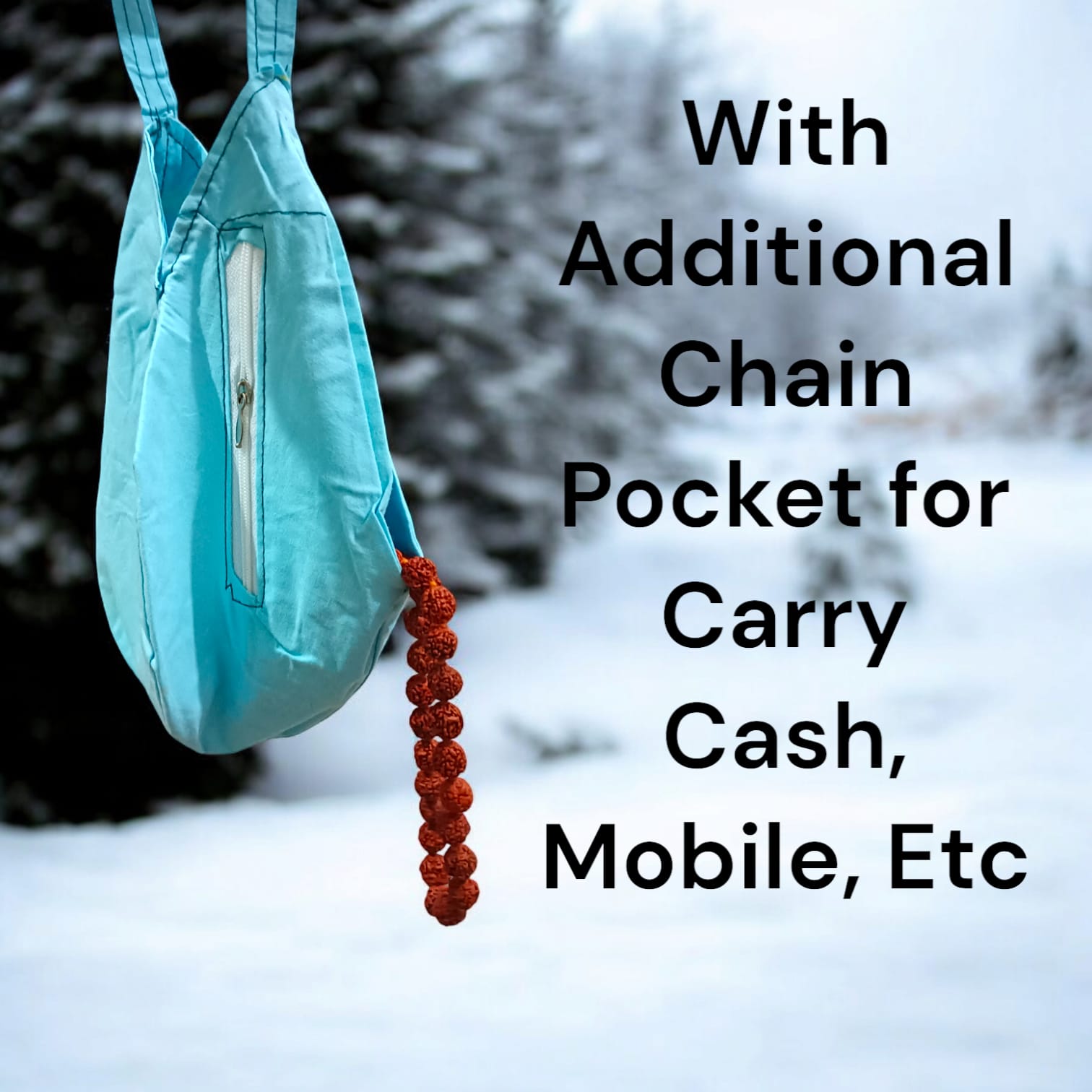 Gomukhi Bag with Krishna Ji Design for Japa Mala | Timeshopee