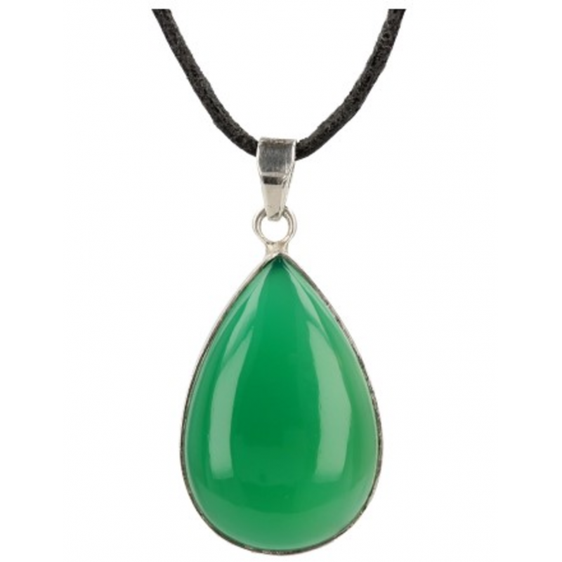 Green Agate Pendant with Thread Hara Hakik Locket Lab Certified | Timeshopee