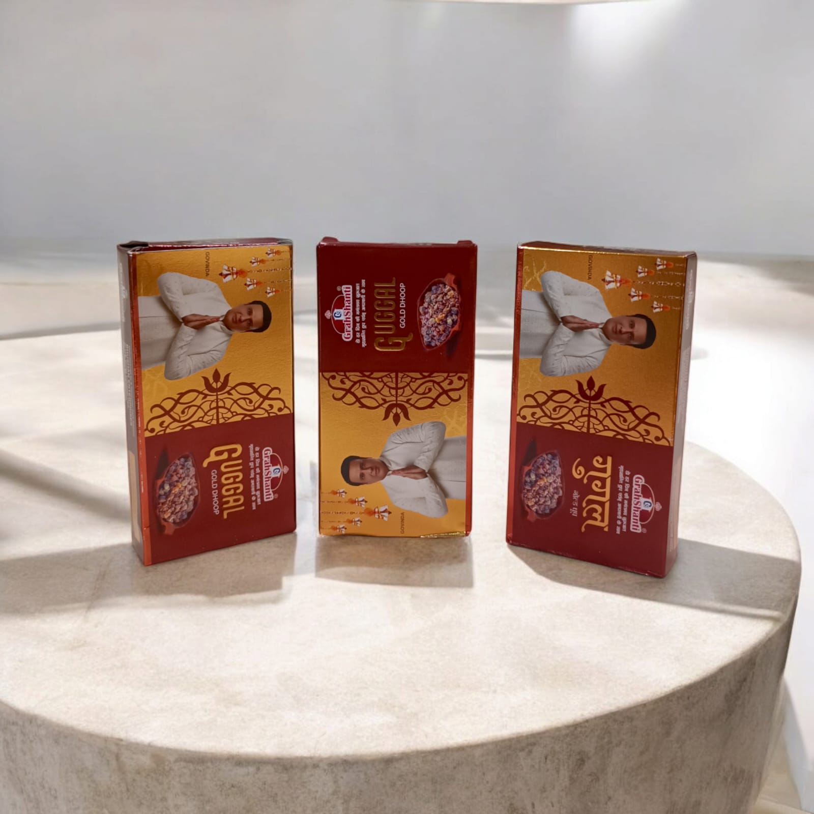 Guggal Gold Dhoop by Grahshanti - Premium 6 Months Pack for Puja