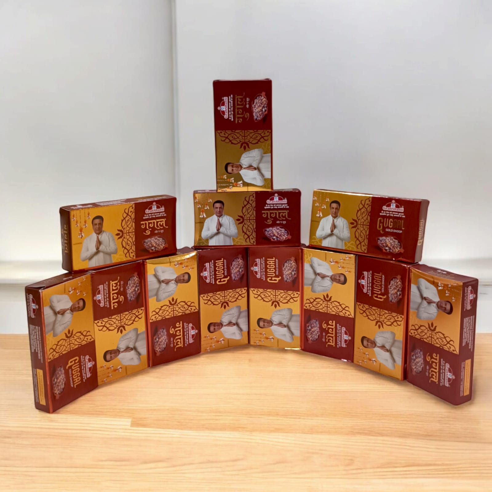 Guggal Gold Dhoop by Grahshanti - Premium 6 Months Pack for Puja