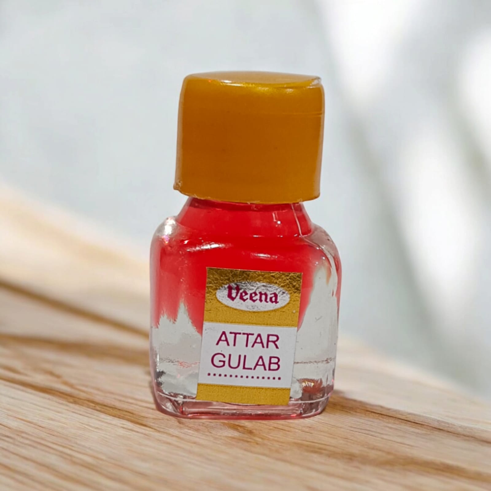 Gulab Attar 2ml by Veena - Premium alcohol-free perfume with a long-lasting natural rose fragrance, perfect for worship and daily use, available at Timeshopee.