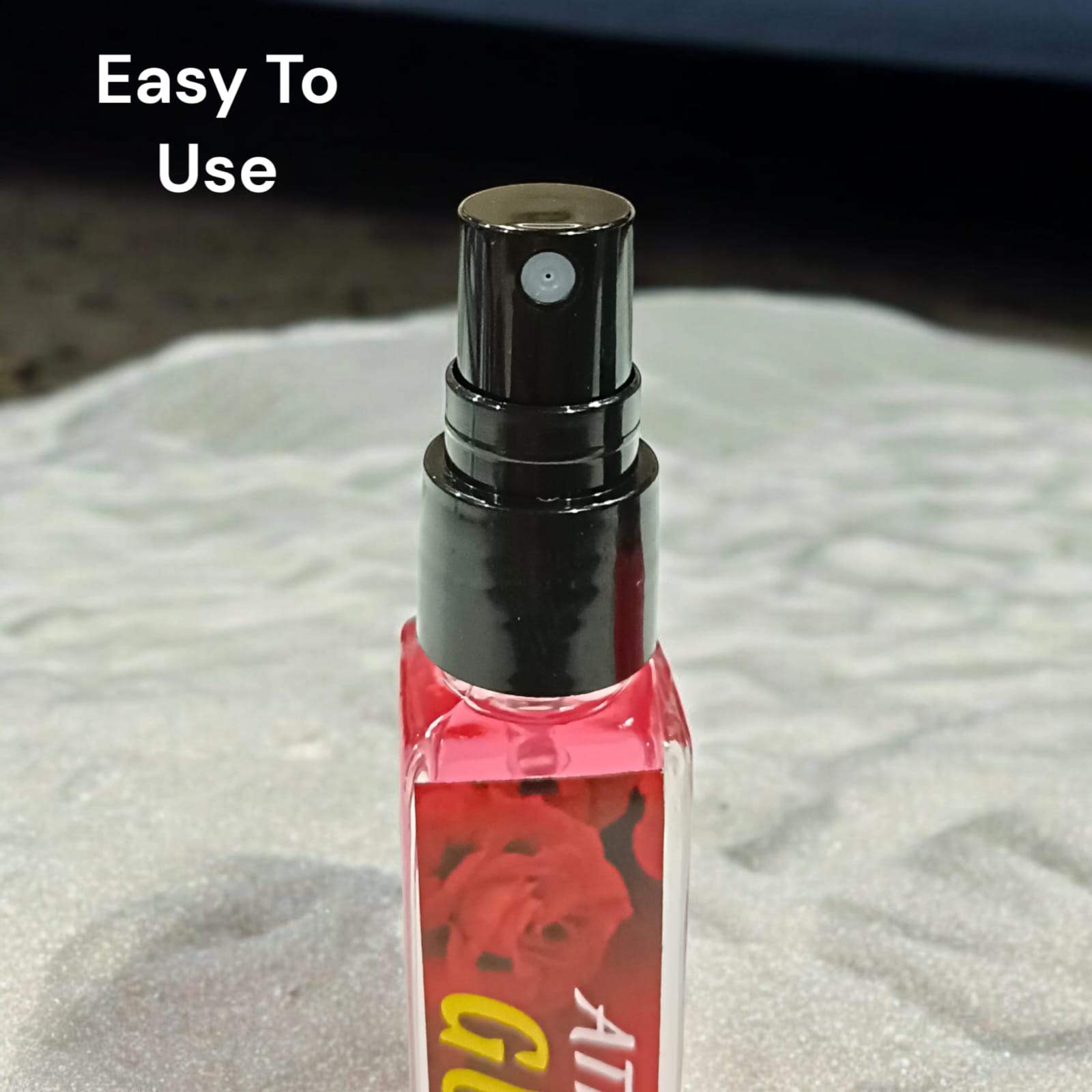 Gulab Spray Attar 25ML bottle with natural rose fragrance, 0% alcohol, ideal for worship and daily use.