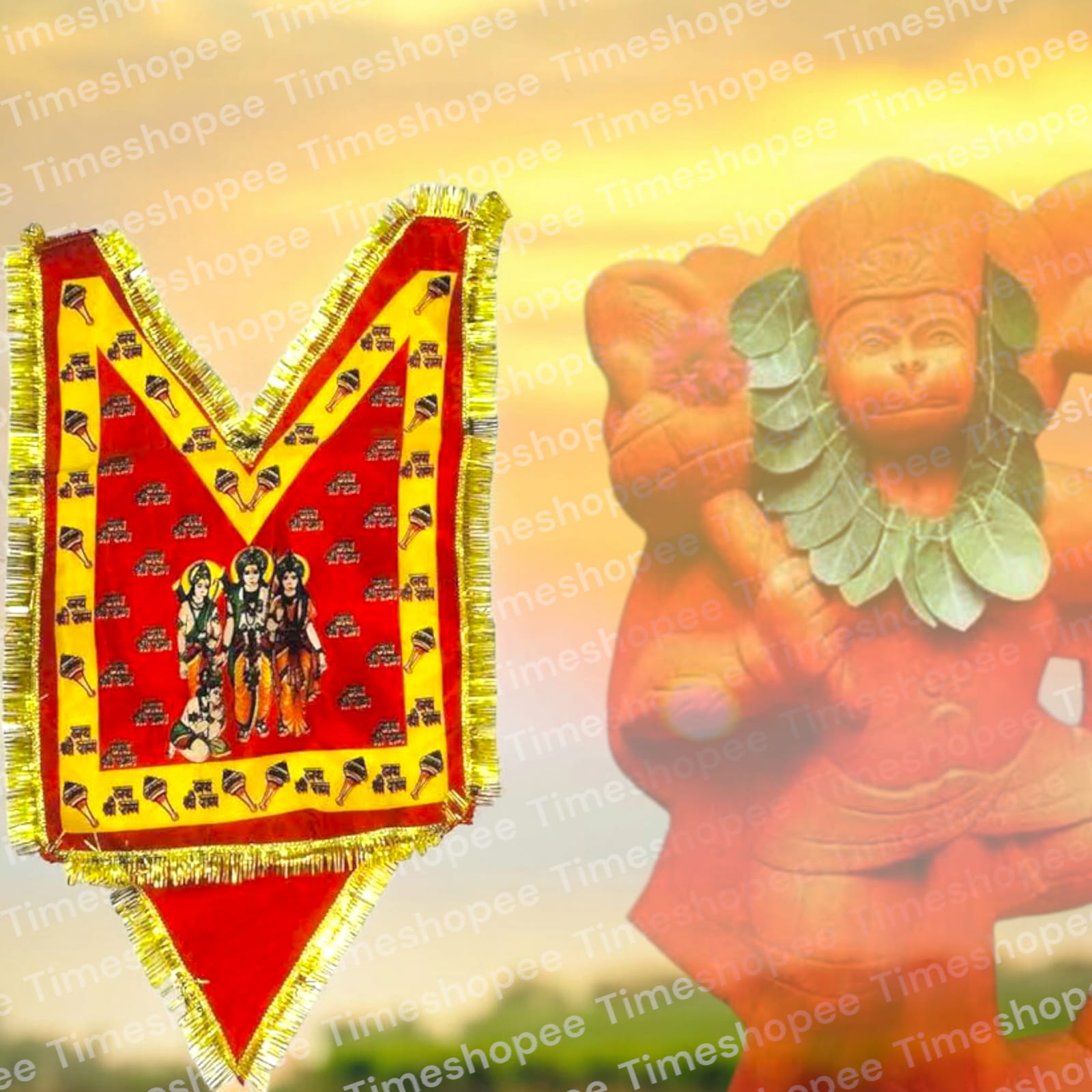 Hanuman Ji Chola for Bajrang Bali | High-Quality Fabric | Timeshopee