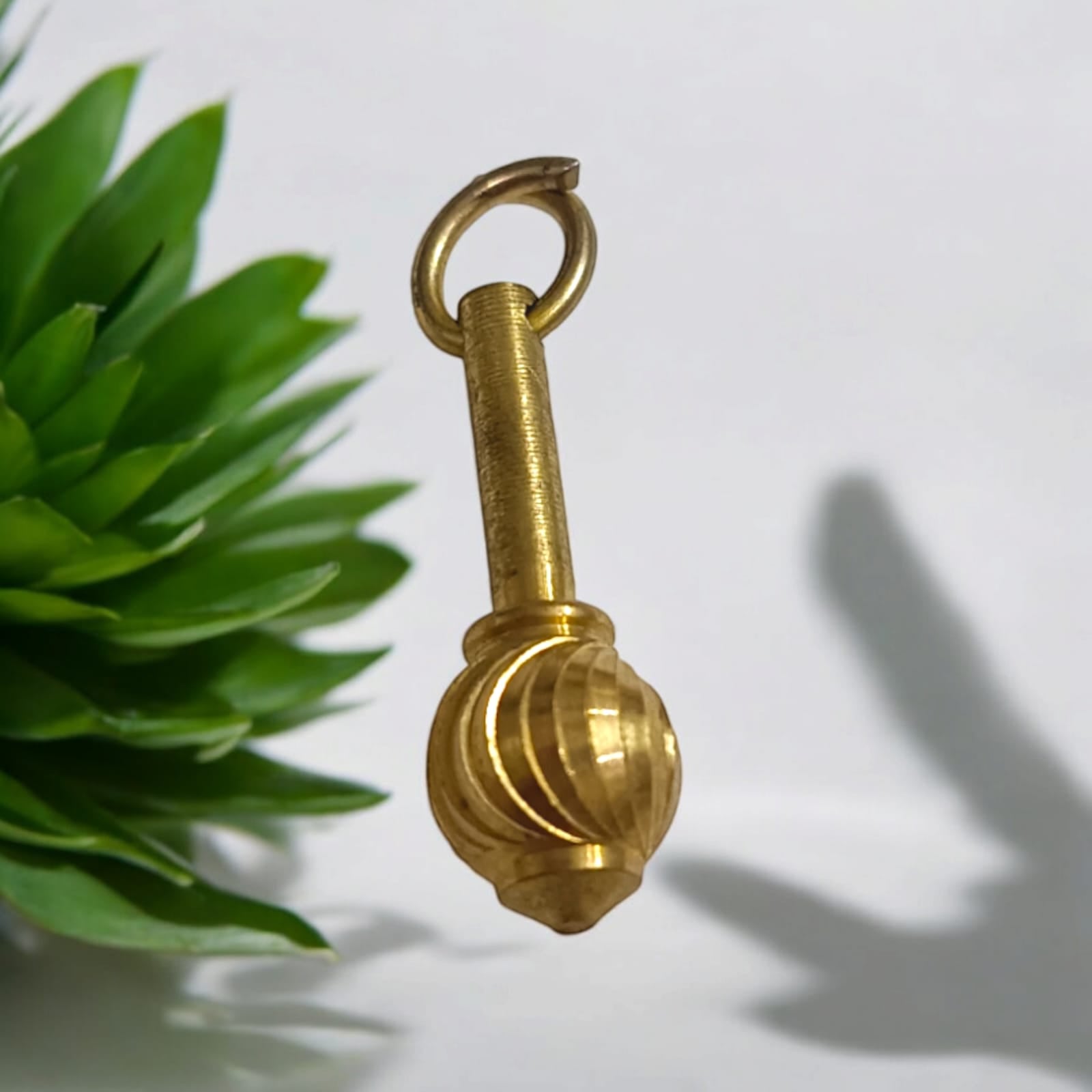 Hanuman Ji Gada Locket on Gold Chain - Timeshopee