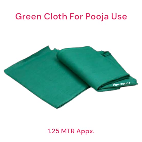 Hara Kapda | Green Cloth for Pooja | Clothes for Worship | 1.25 Meter Hara Kapda