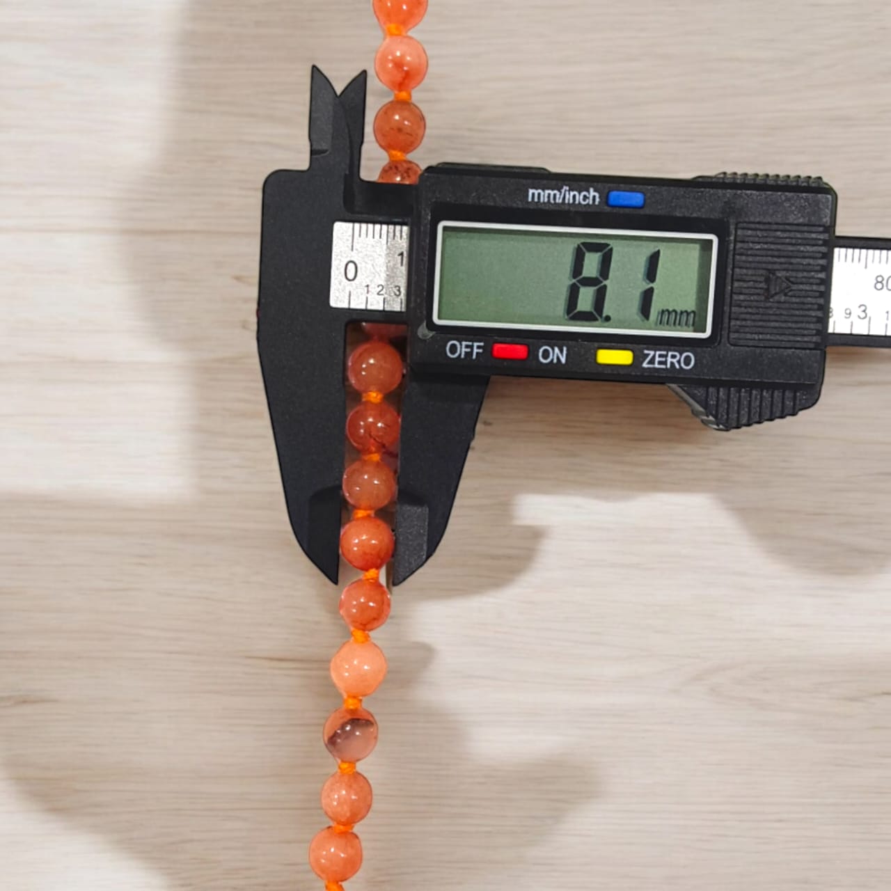 Hessonite Original Mala | Gomed Mala | Lab Certified | Timeshopee