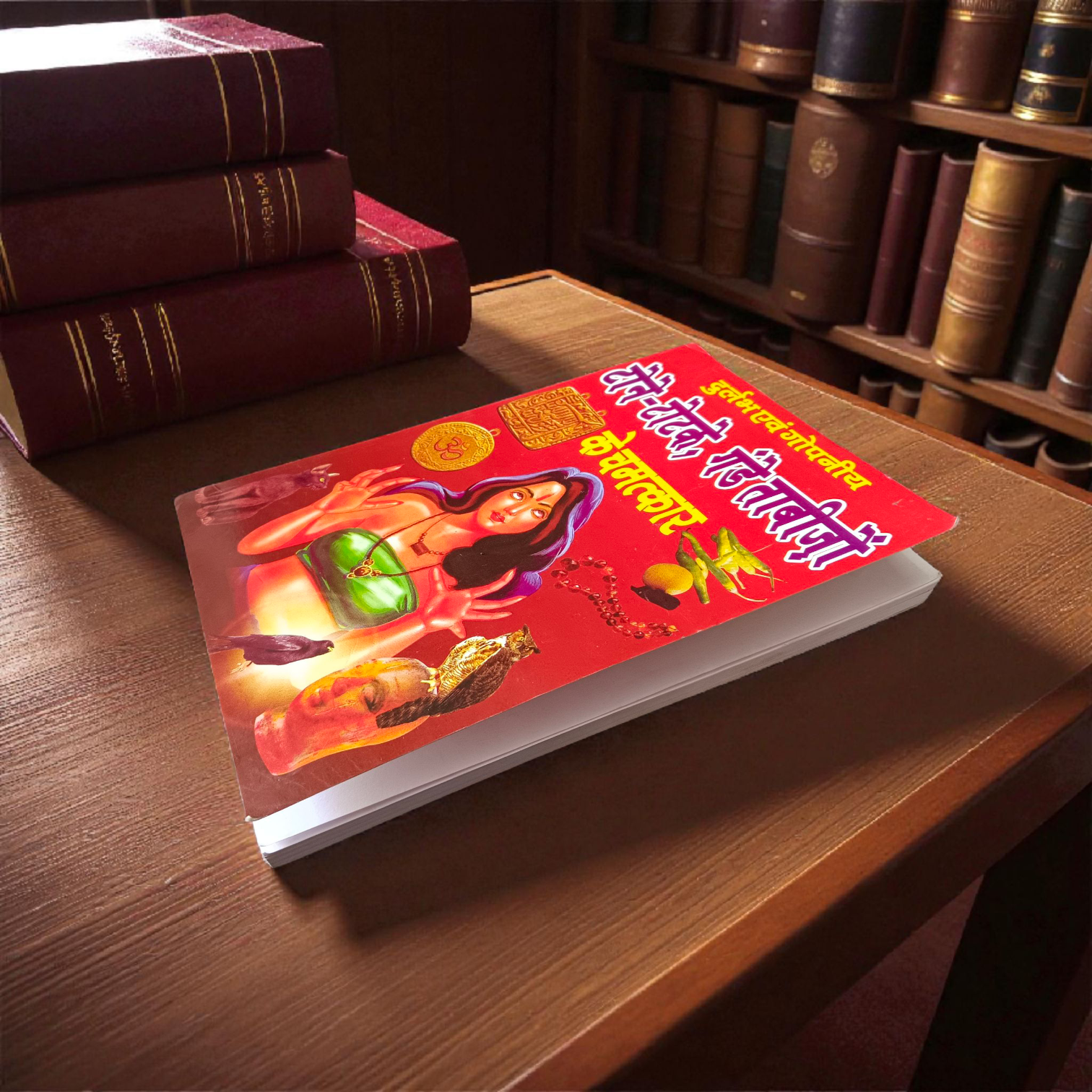 Image of the book “Durlabh And Gopniya Tone-Totke, Gande Tabizo Ke Chamatkar In Hindi” featuring mystical symbols and traditional artwork, ideal for spiritual and tantric practitioners