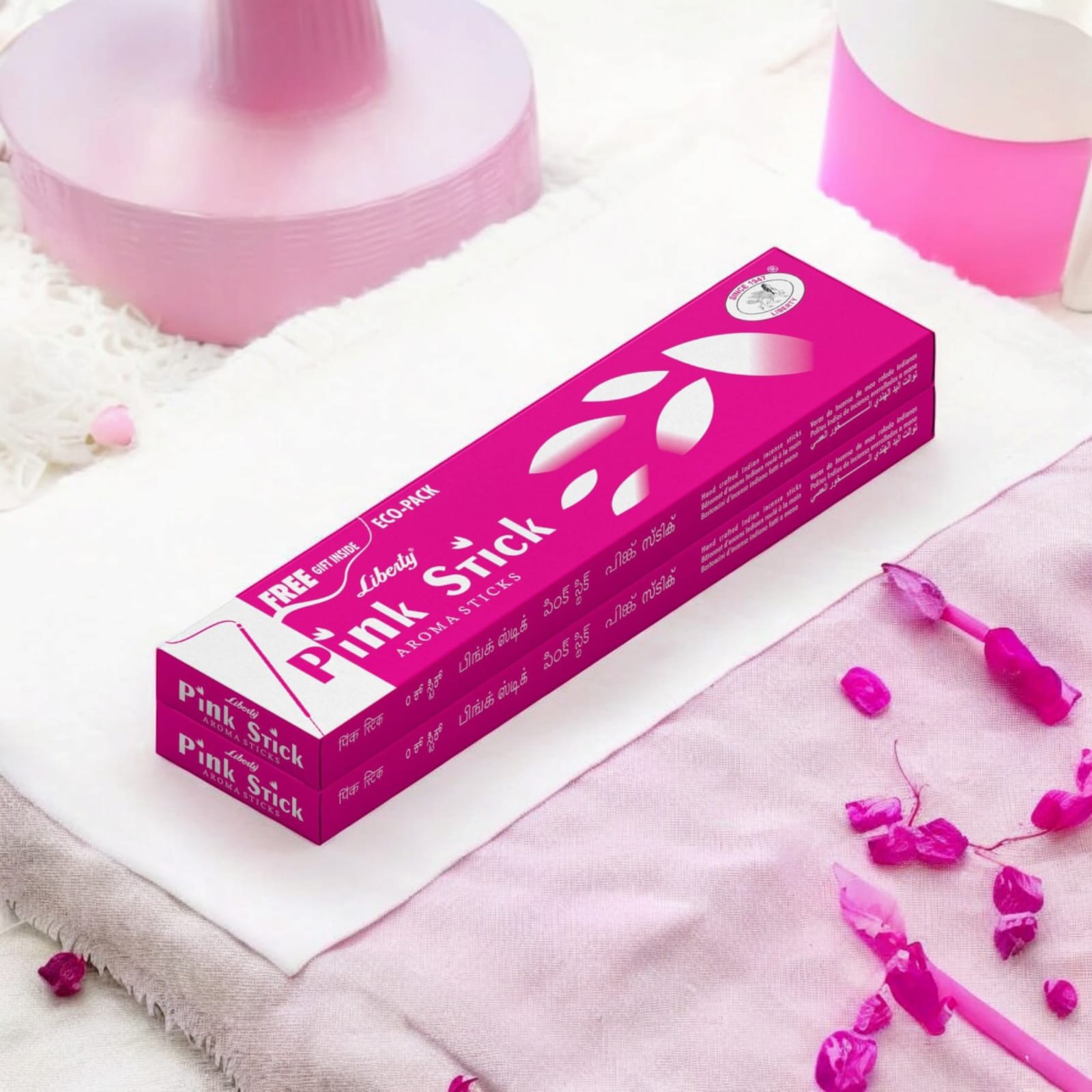 Incense Sticks | Economy Pack With Free Gift Inside | Pink Sticks | Liberty | Timeshopee