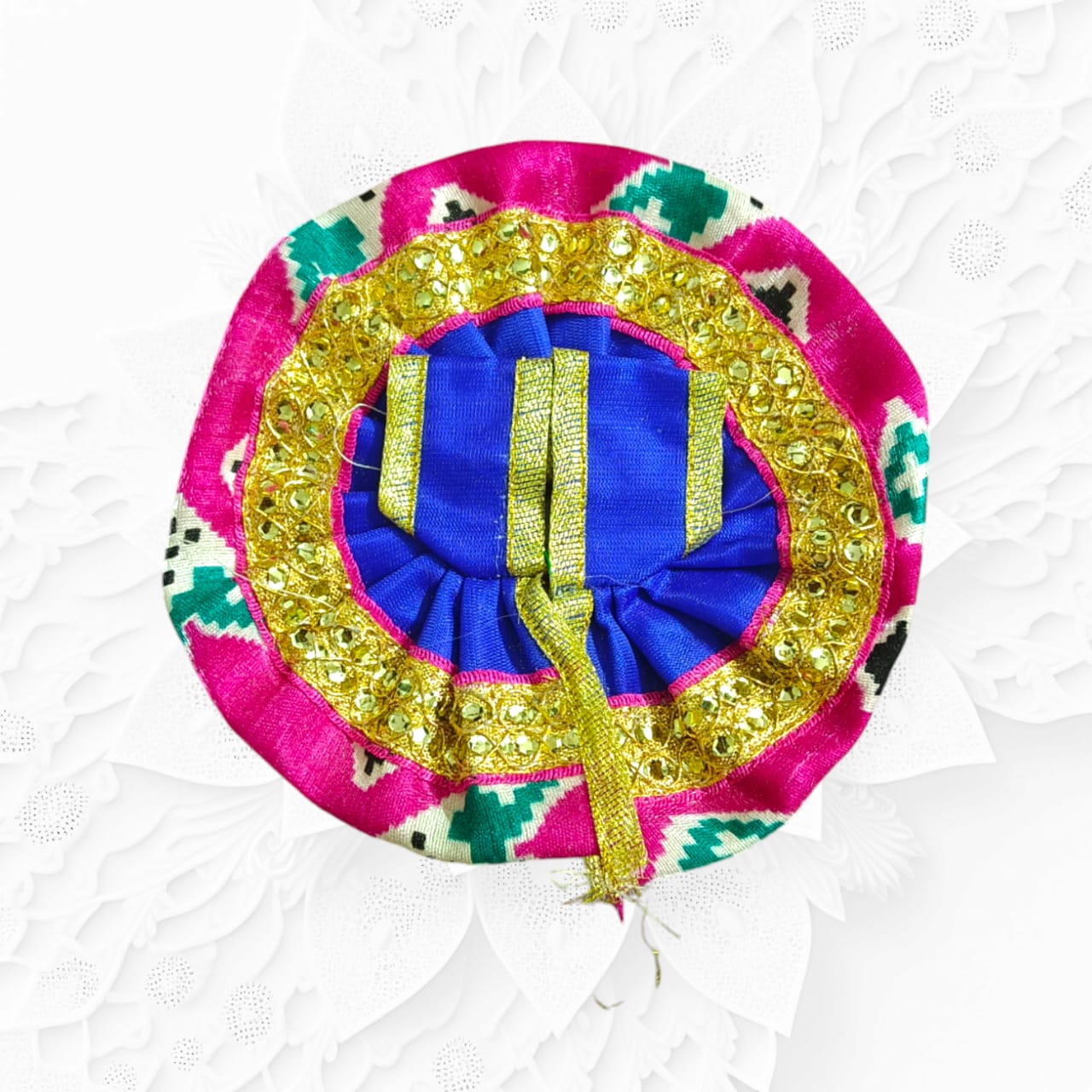 Italian-style designer dress for Laddu Gopal, size 1 No., featuring modern aesthetics with a traditional touch, ideal for pooja and celebrations.