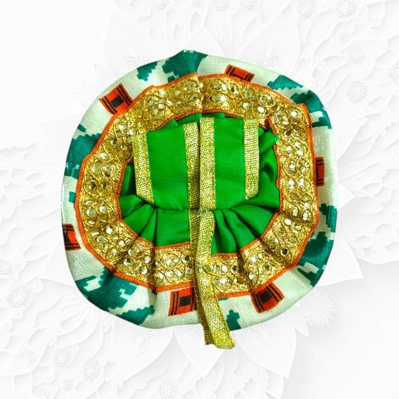 Italian-style designer dress for Laddu Gopal, size 1 No., featuring modern aesthetics with a traditional touch, ideal for pooja and celebrations.