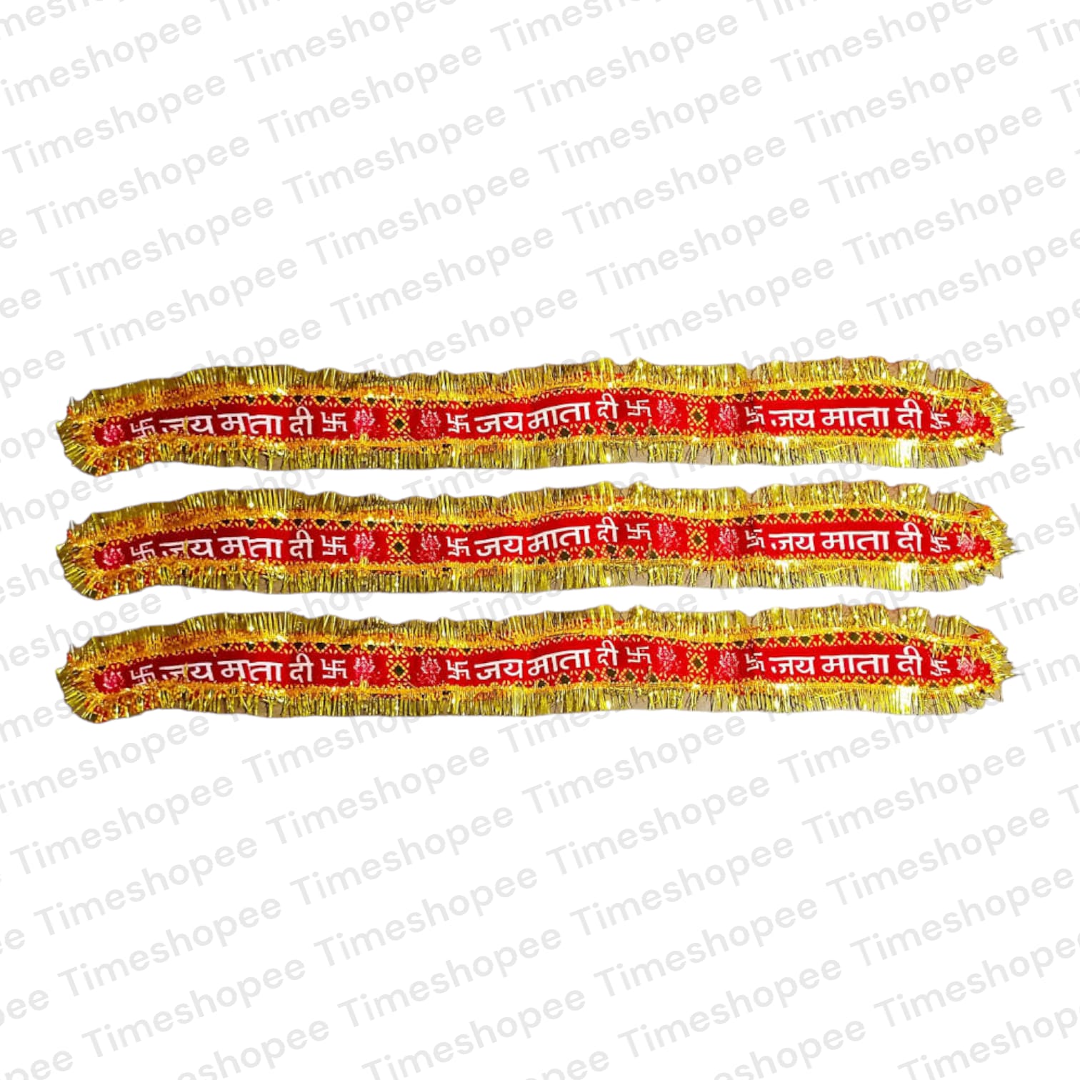 Jai Mata Di Chunnri For Forehead and Nariyal | High-Quality Fabric | Timeshopee