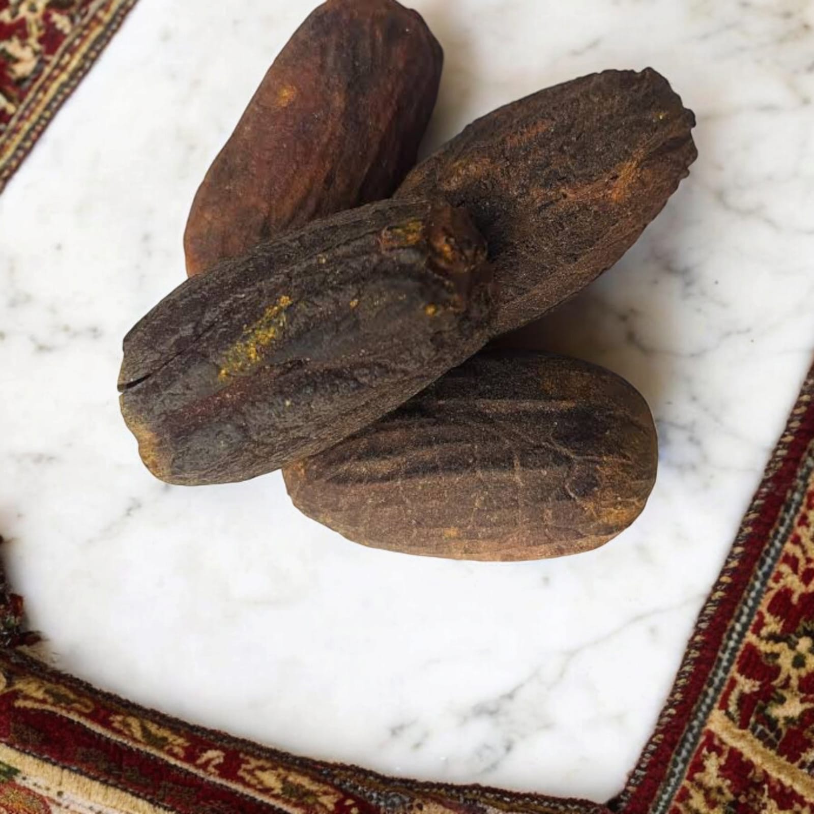 Jaiphal Purvi (whole nutmeg) pack of 2 used for puja, rituals, and Havan, sourced fresh and natural.