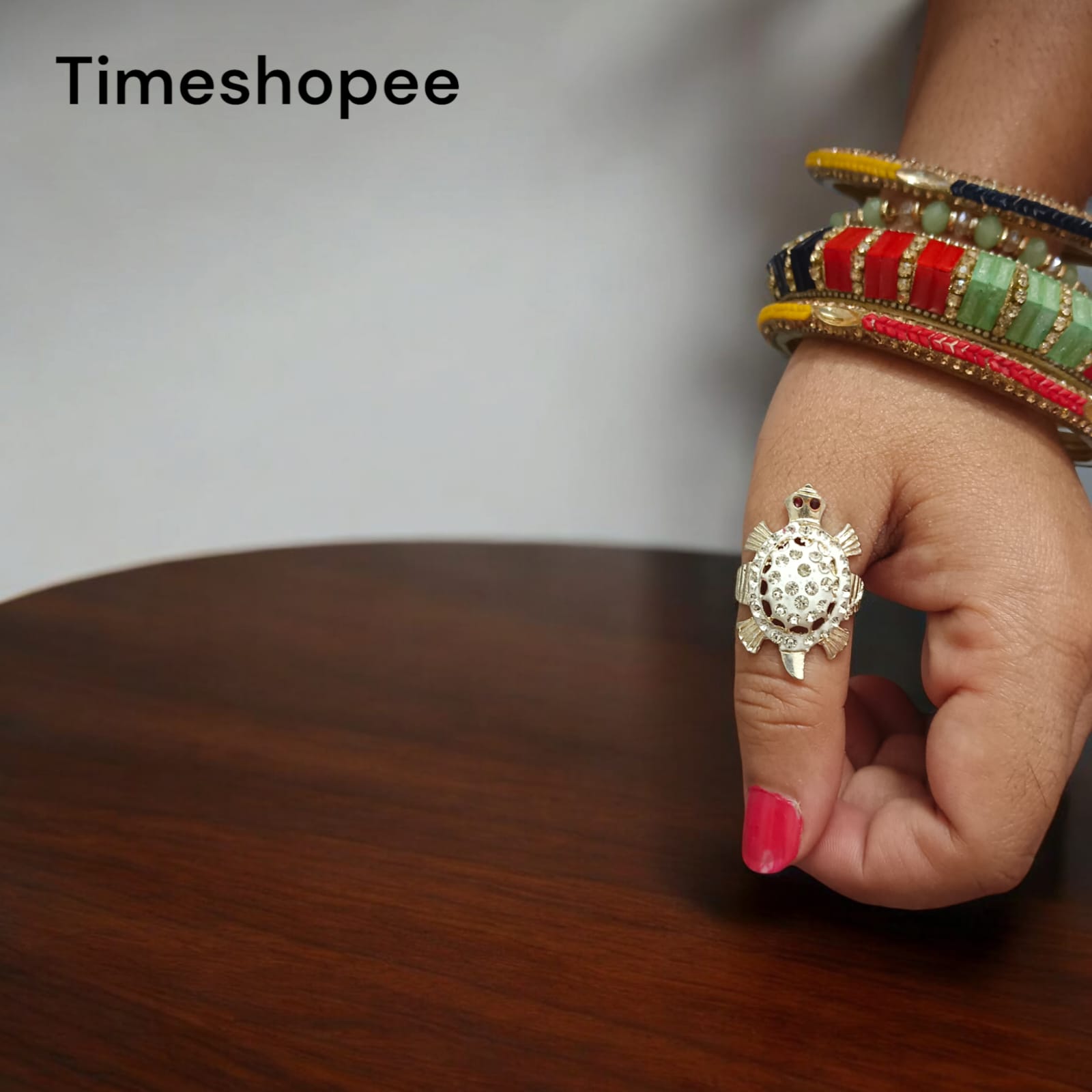 Kachua Ring | Tortoise Ring for good luck, strength, and negative energy removal, available from Timeshopee.