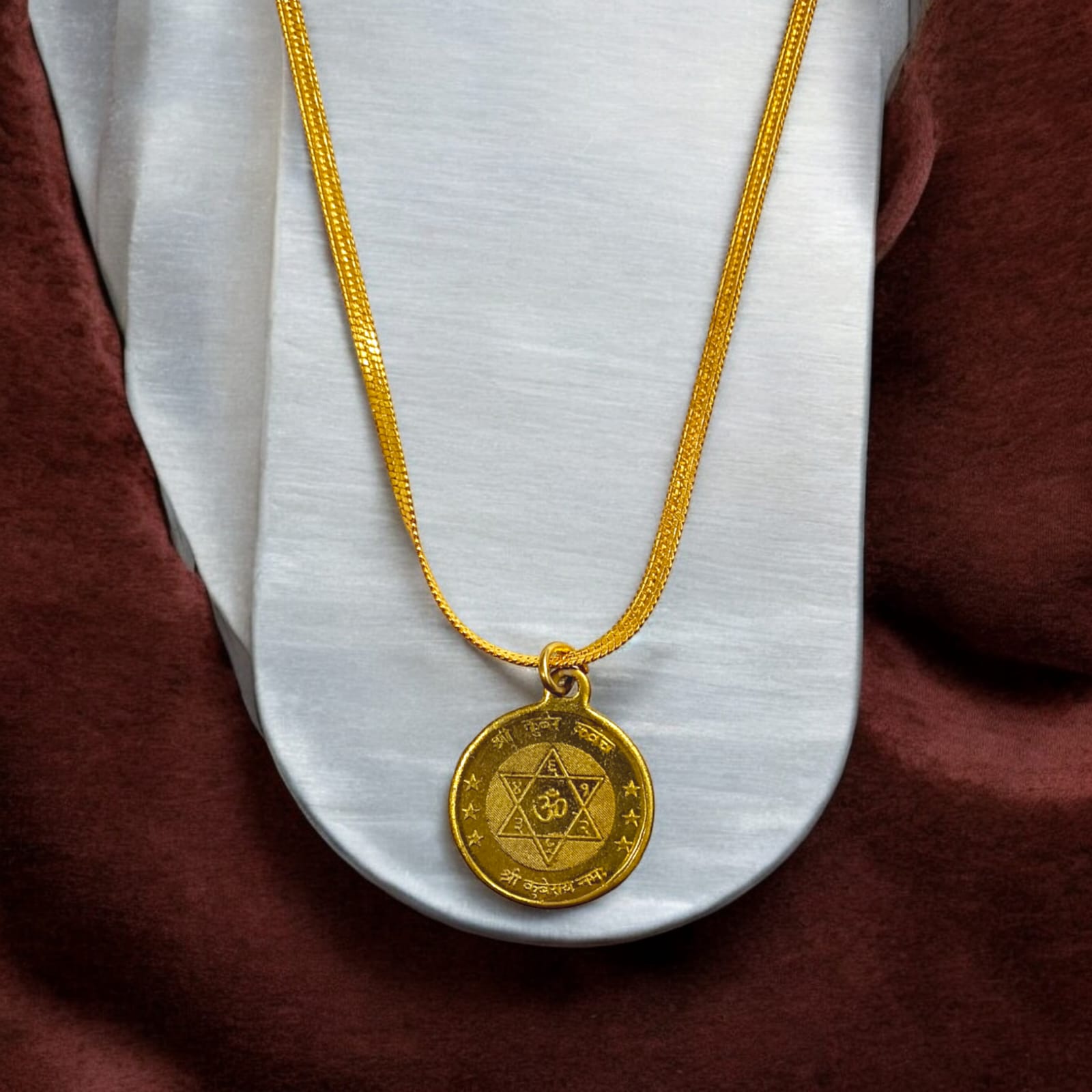 Kuber Kawach Locket with Gold Plated Chain | Wealth Attraction