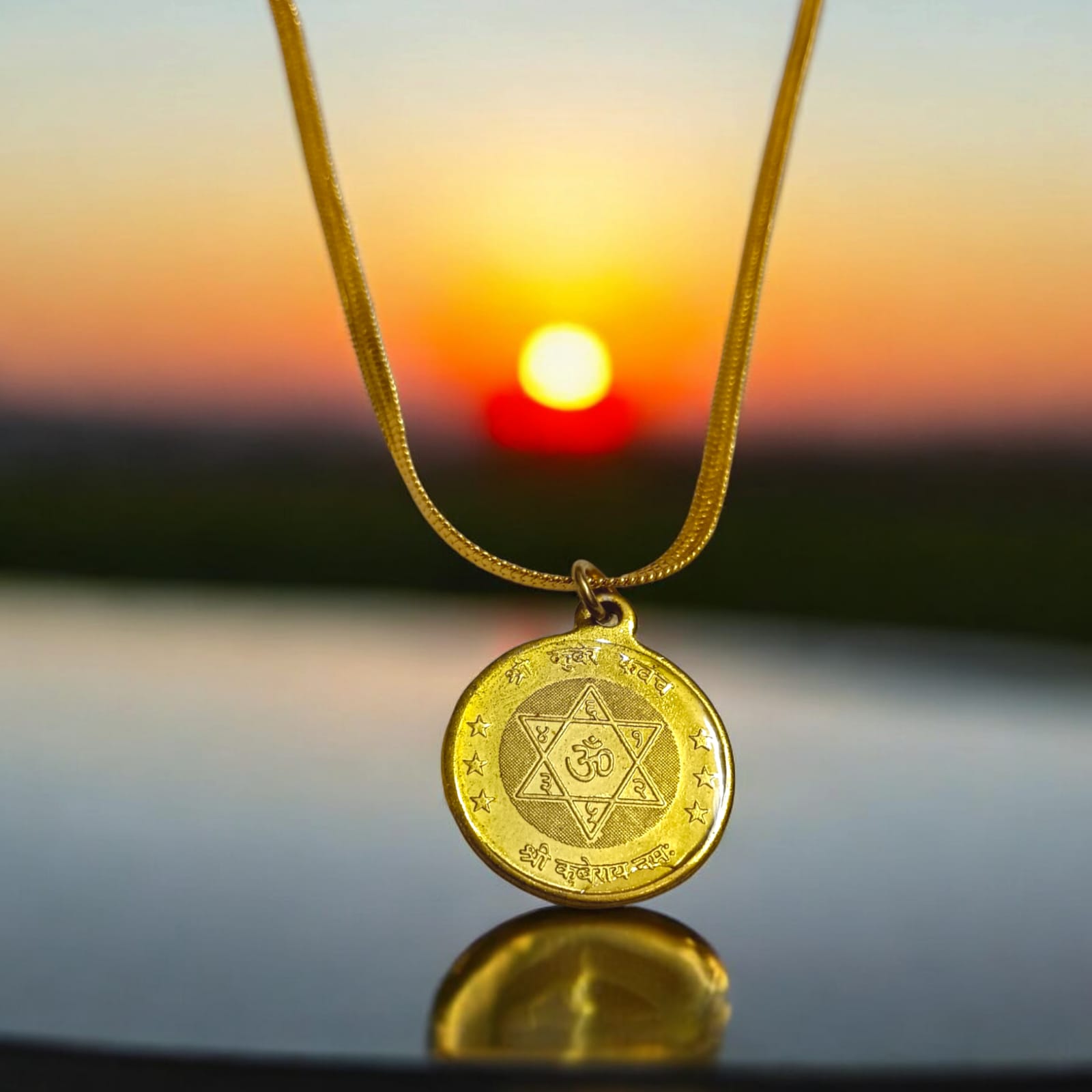 Kuber Kawach Locket with Gold Plated Chain | Wealth Attraction