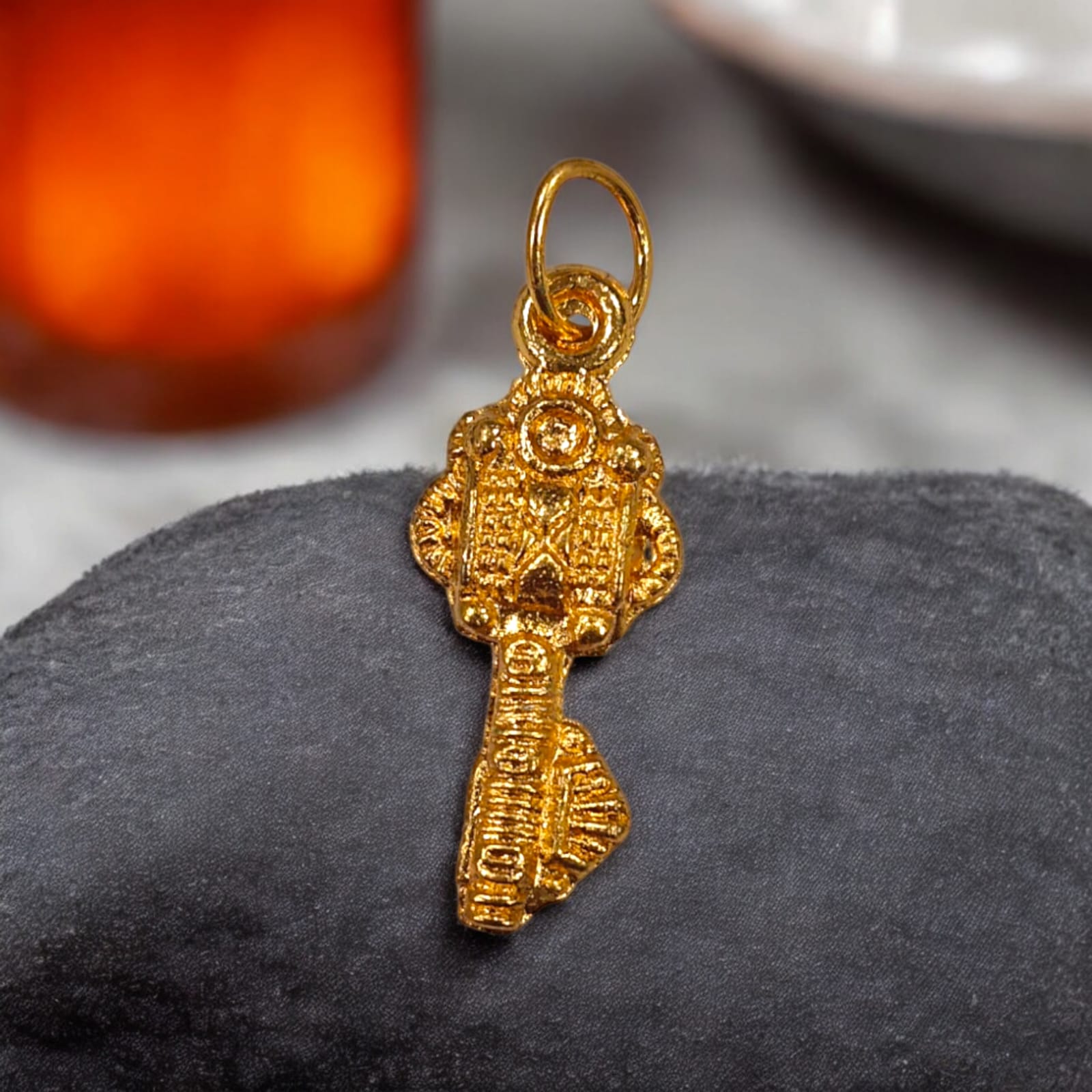 Kuber Kunji Locket with Golden Chain for Wealth and Prosperity