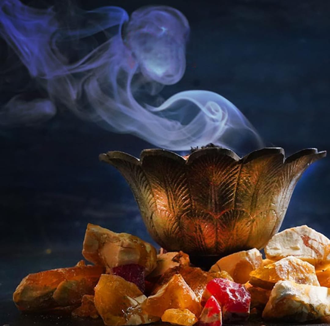 Labhganga Gold Loban 50gm pack, organic and easy to crush, ideal for hawan and pooja from Timeshopee