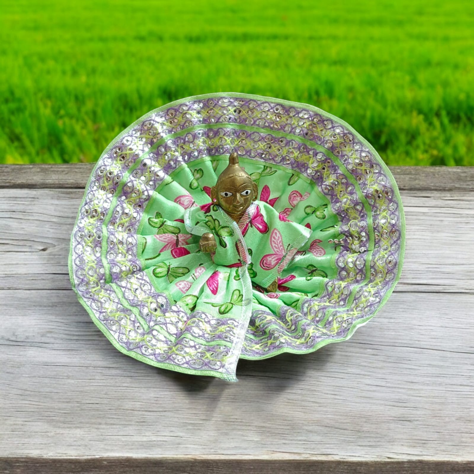 Laddu Gopal Dress Size 5 No. with 10 Inch Diameter from Timeshopee