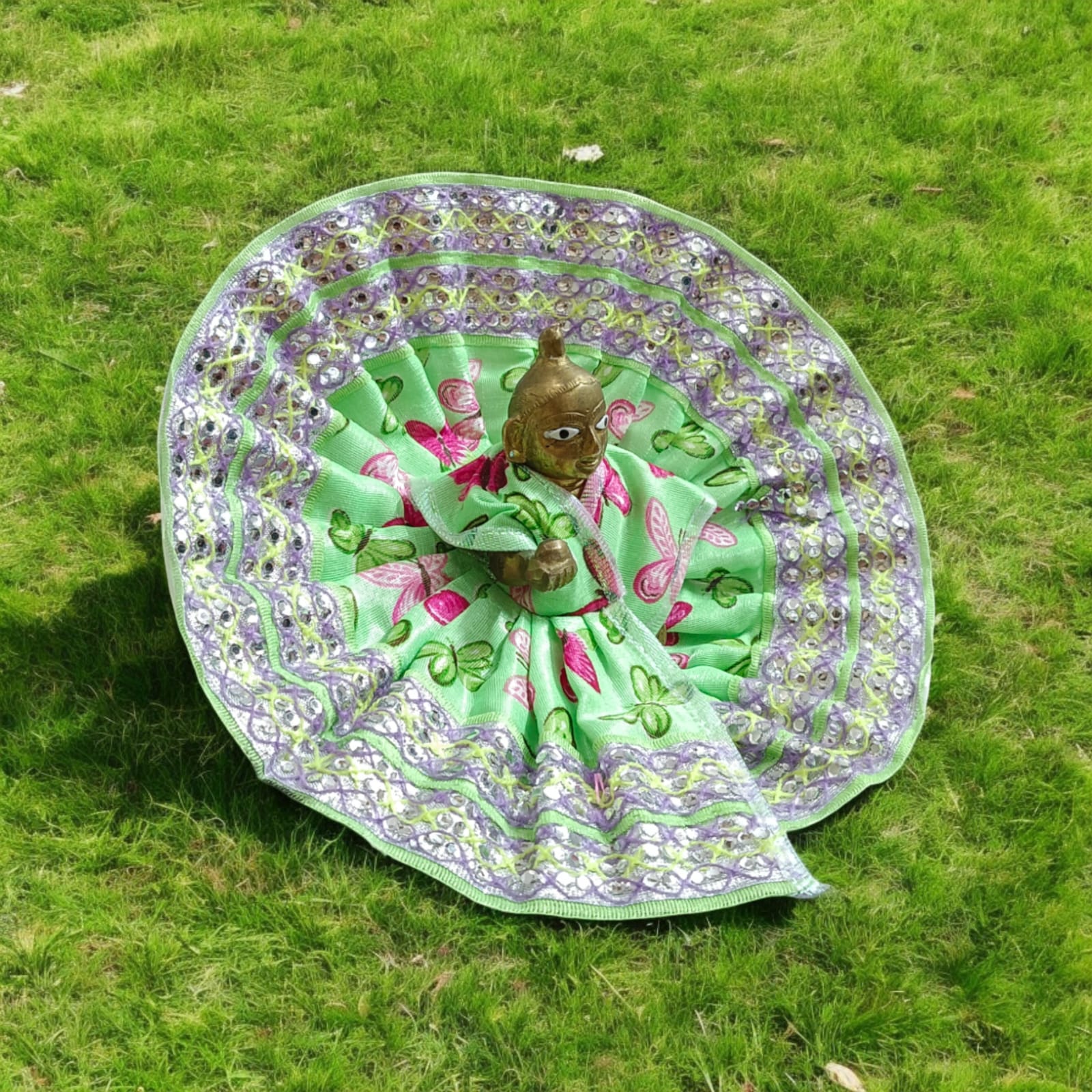 Laddu Gopal Dress Size 5 No. with 10 Inch Diameter from Timeshopee