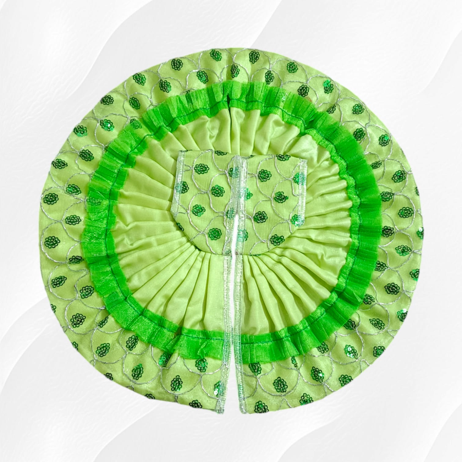 Laddu Gopal Dress Size 6No with 12-inch diameter - Elegant Design by Timeshopee