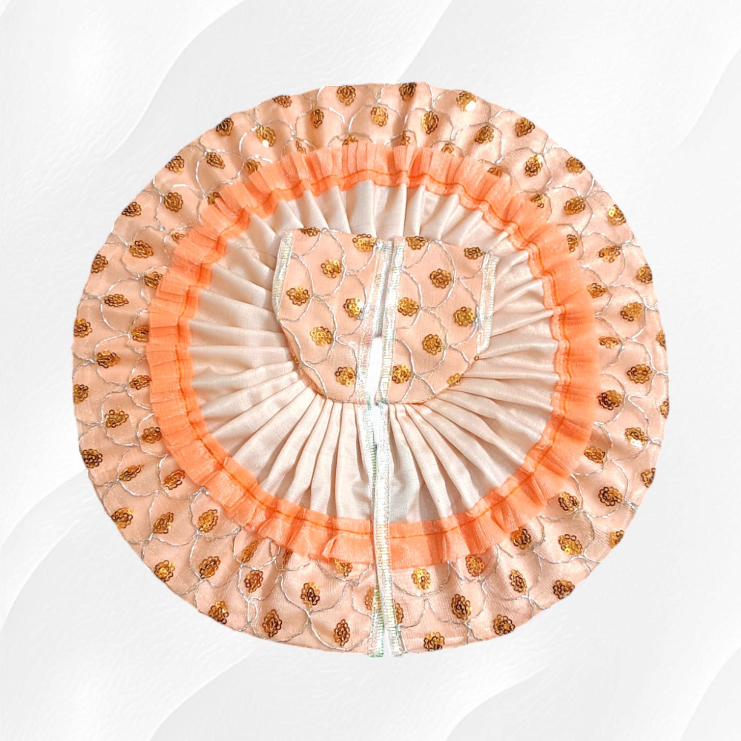 Laddu Gopal Dress Size 6No with 12-inch diameter - Elegant Design by Timeshopee