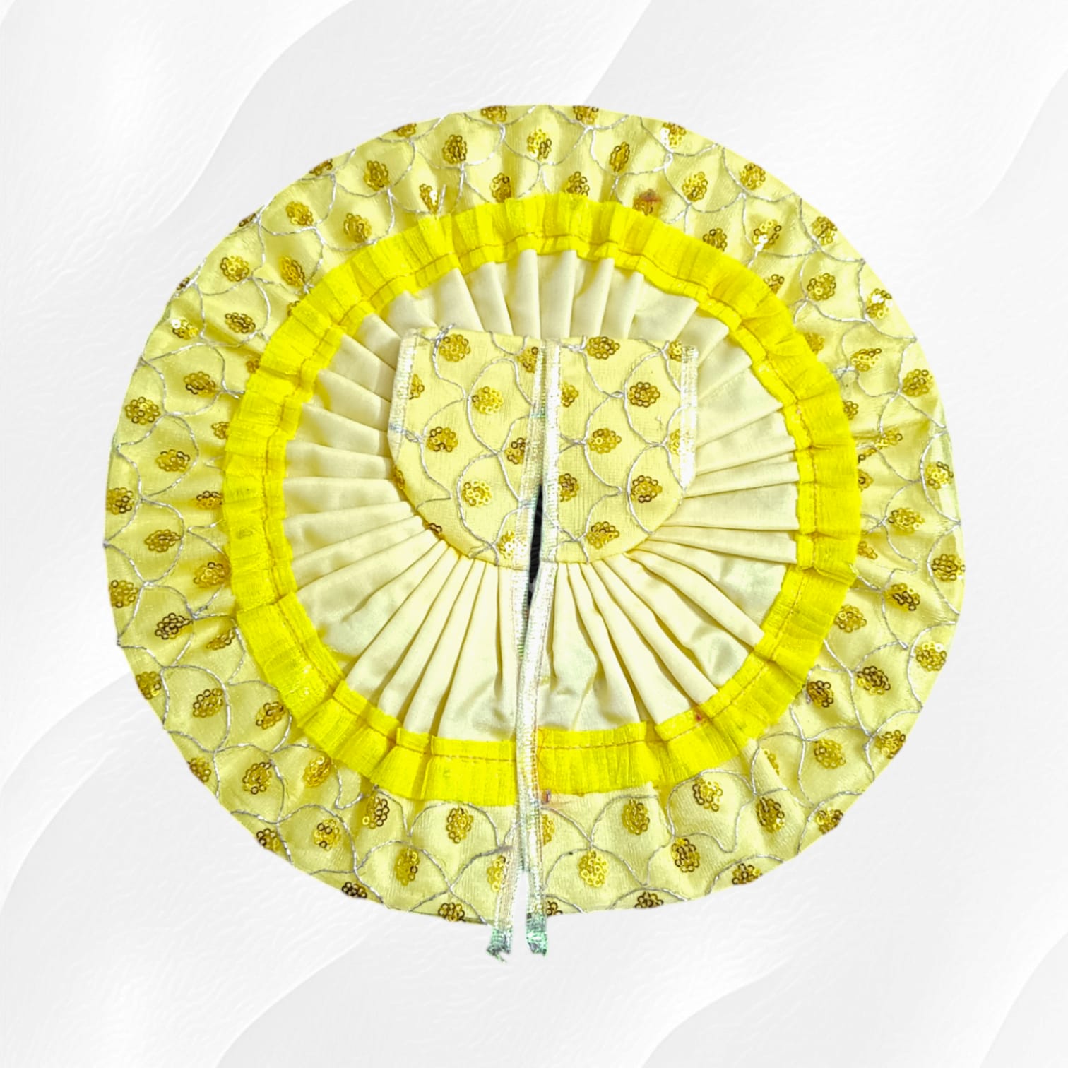 Laddu Gopal Dress Size 6No with 12-inch diameter - Elegant Design by Timeshopee8