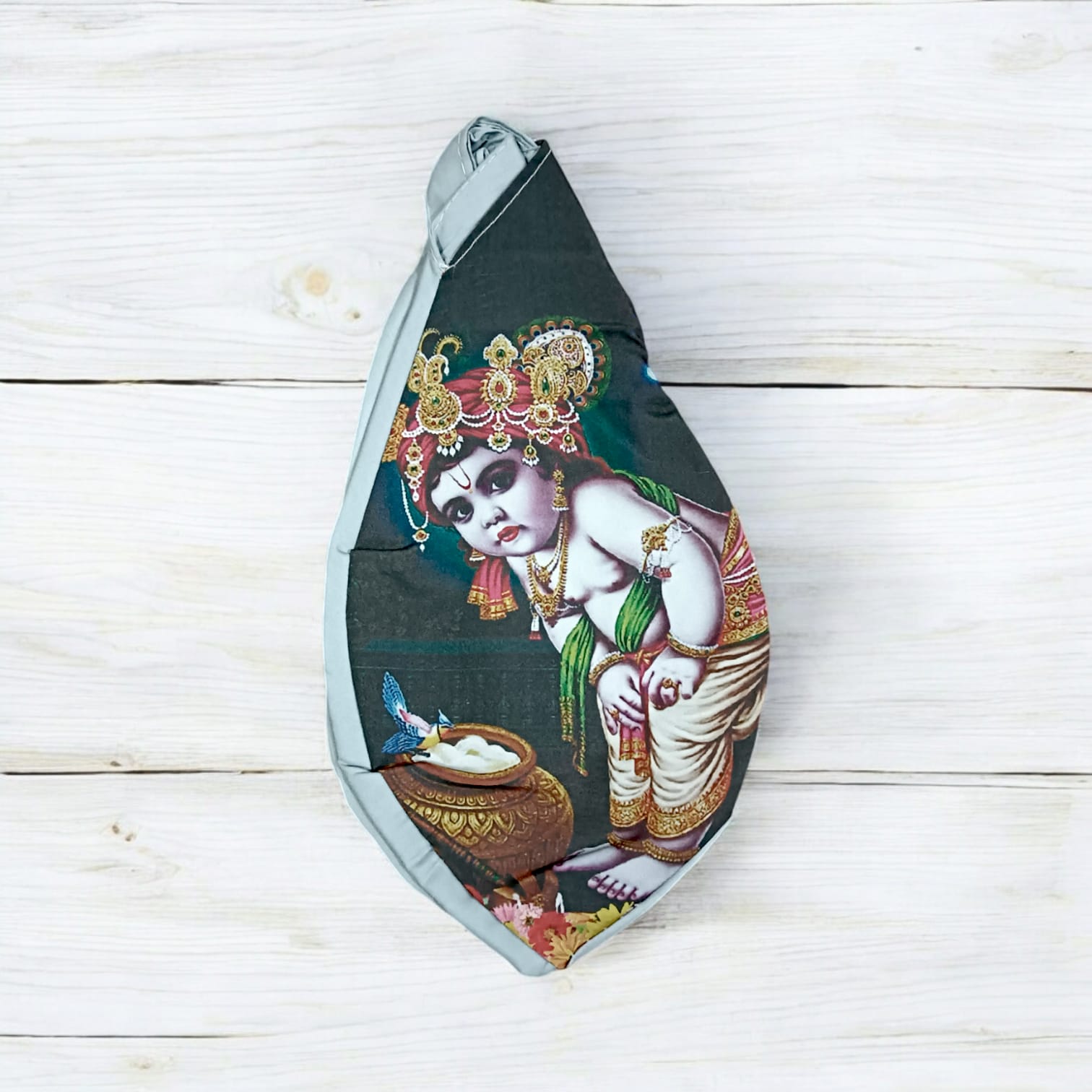 Laddu Gopal Gomukhi Bag | Cotton Japa Mala Bag | Timeshopee