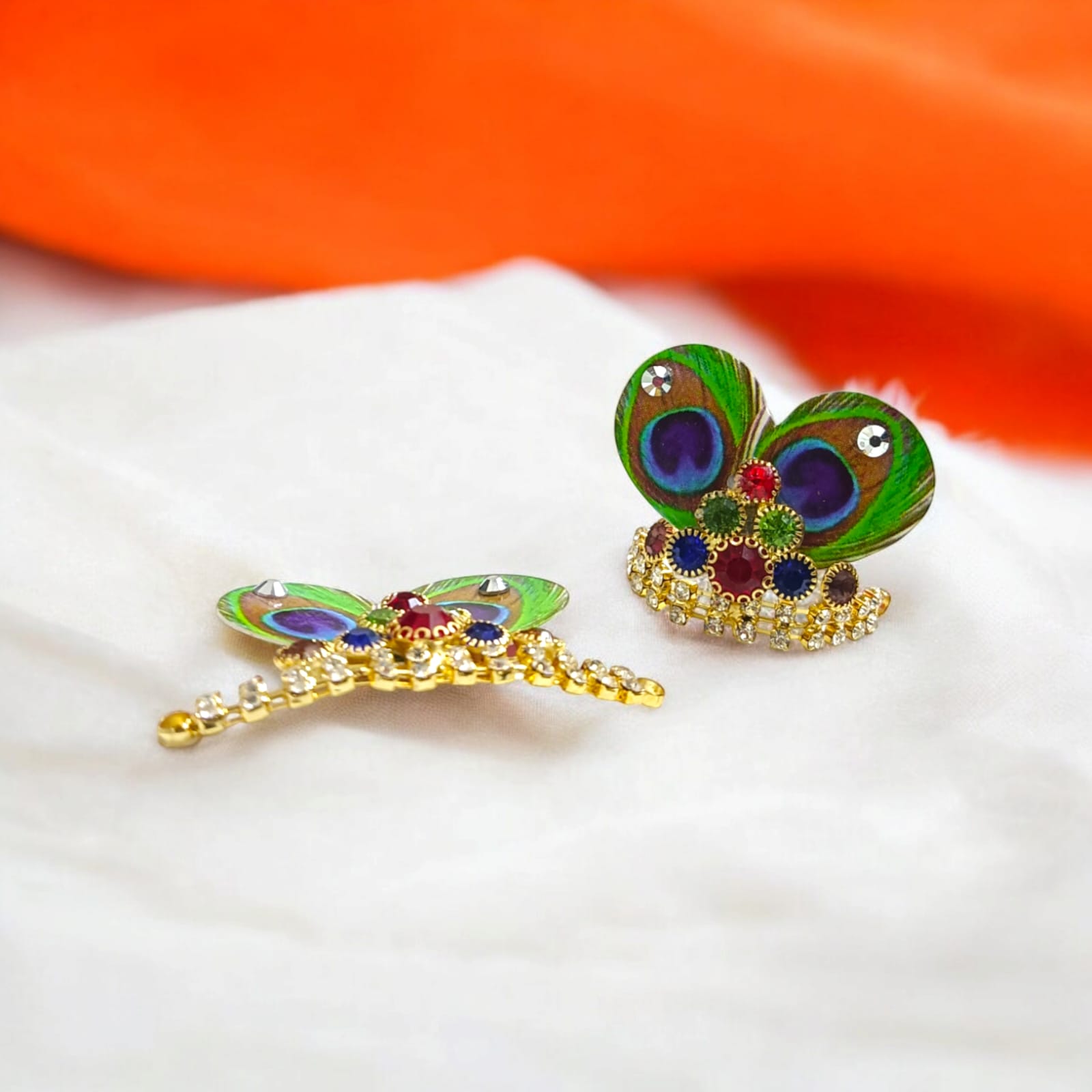 Laddu Gopal Morpankh Mukut with Peacock Design | Timeshopee