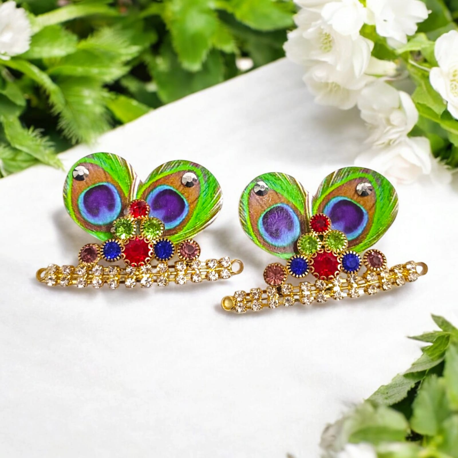 Laddu Gopal Morpankh Mukut with Peacock Design | Timeshopee