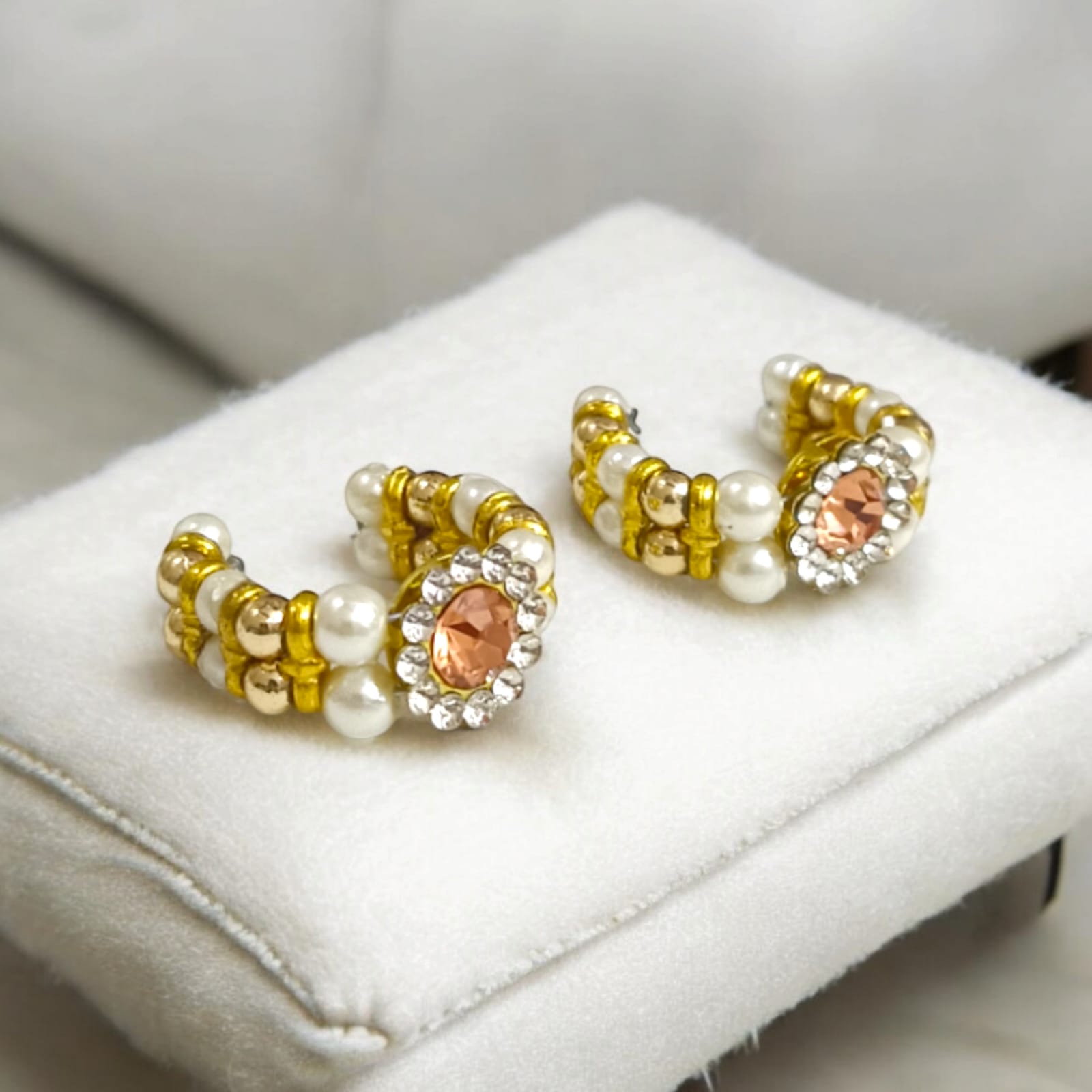 Laddu Gopal Moti Kada Set in six vibrant colors—Red, Peach, Yellow, Purple, Turquoise, and Dark Green by Timeshopee